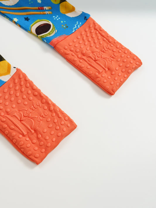 Try Sushi – Foodie Bamboo Zipper Sleeper – With Grippers