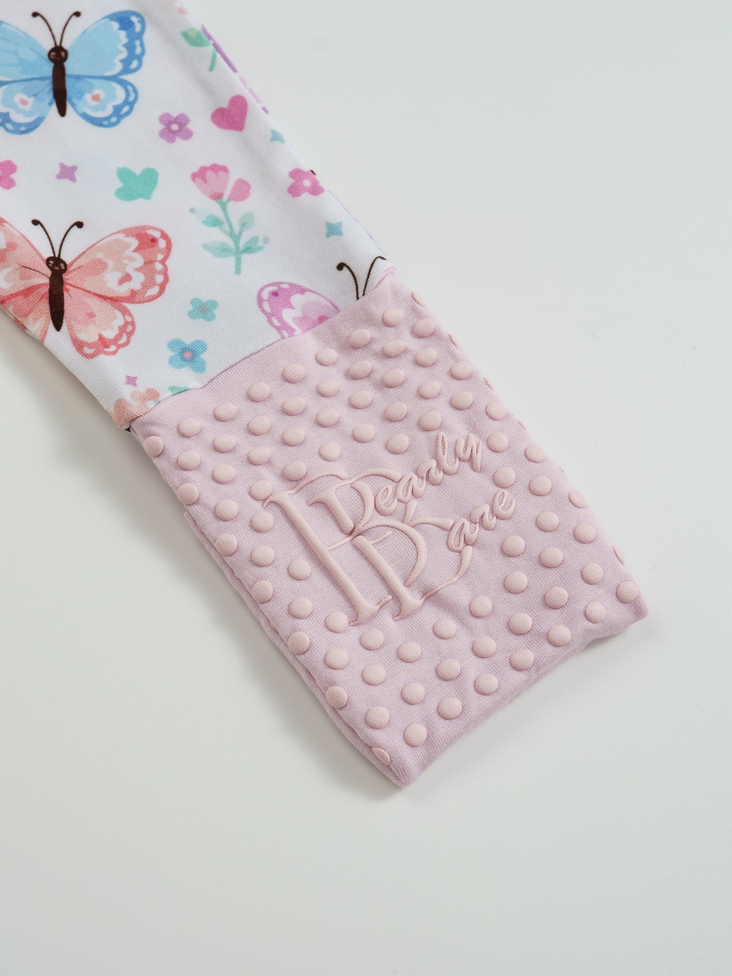 Butterfly Star – Butterfly Bamboo Zipper Sleeper – With Grippers