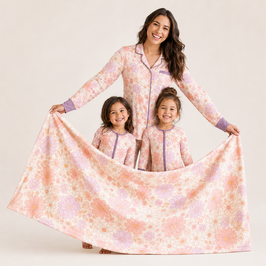 Peony Pink – Matching Floral Pajama Set