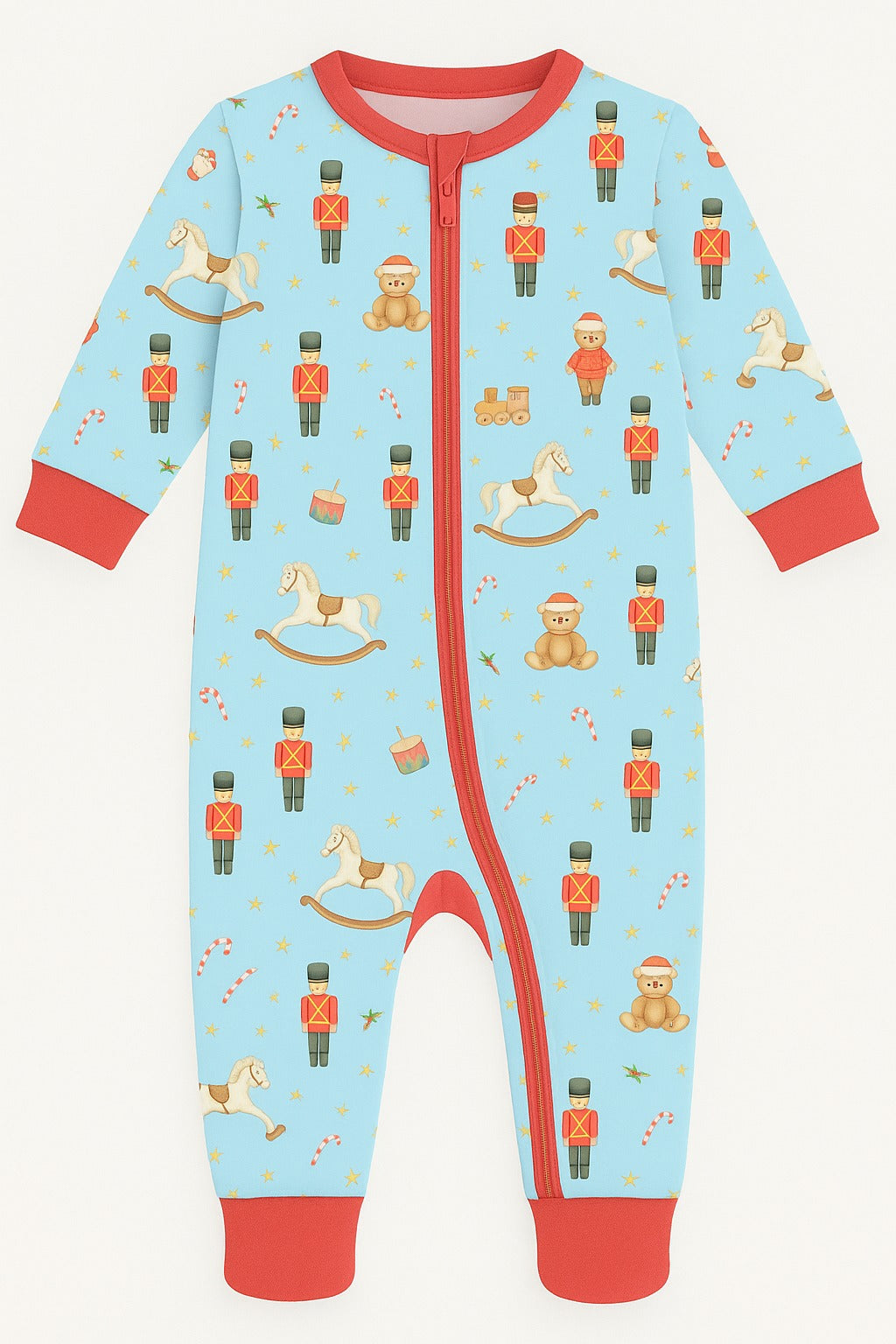 Nutcracker Nursery – Festive Christmas Pajama Onesie
