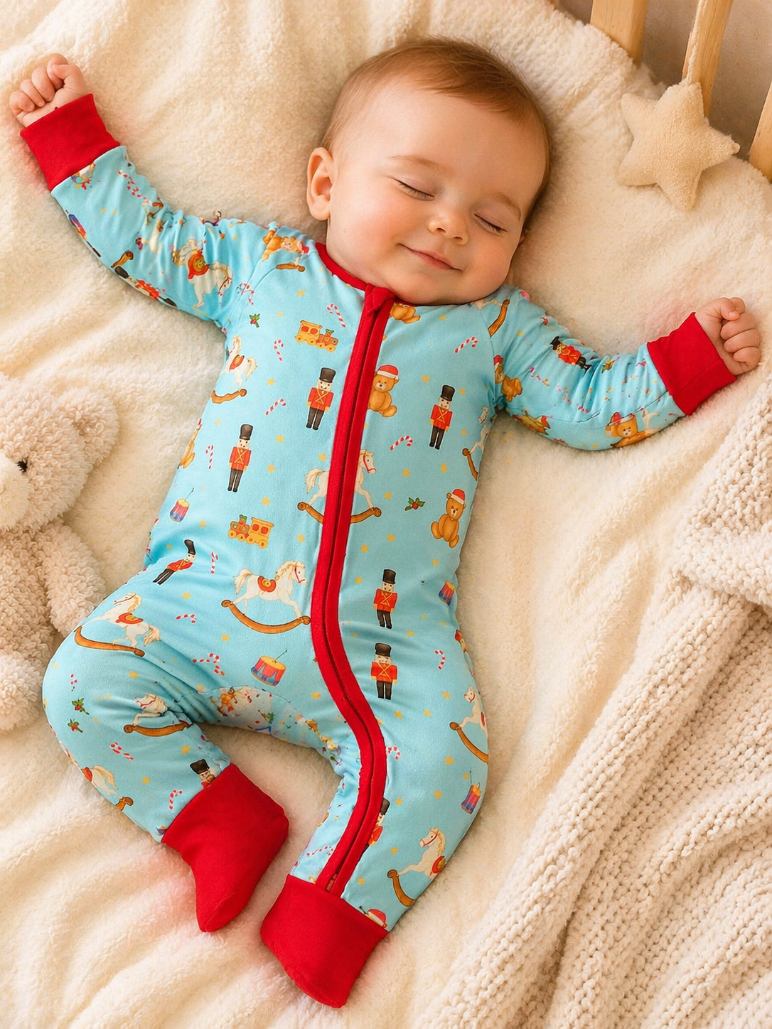 Nutcracker Nursery – Festive Christmas Pajama Onesie
