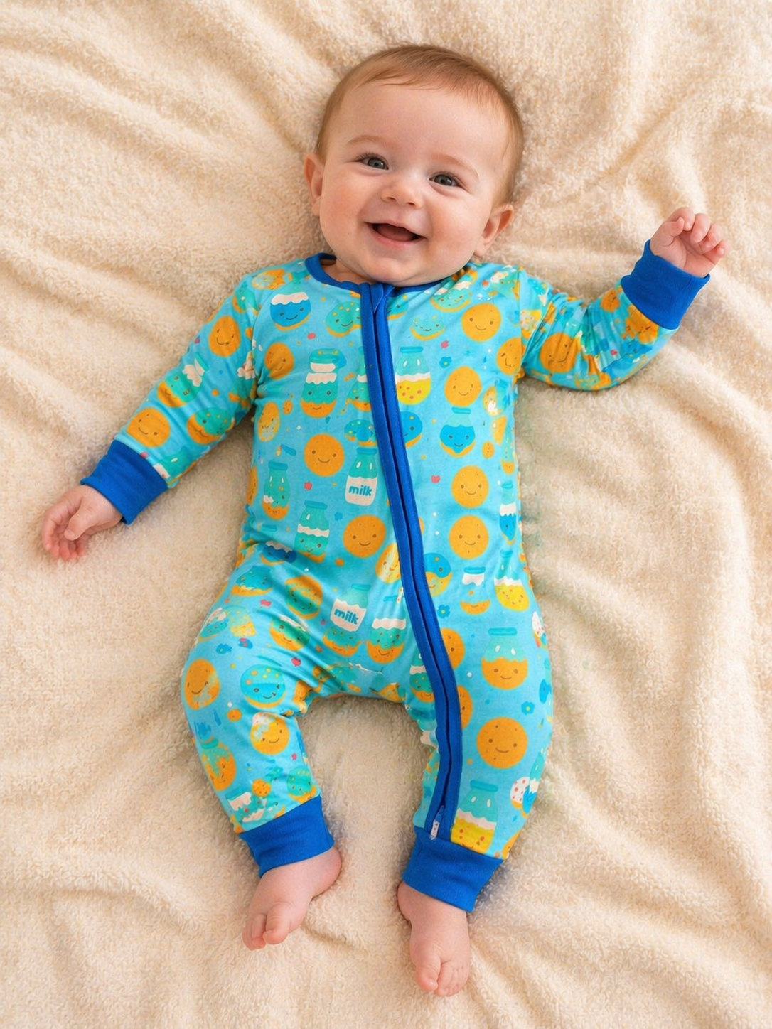Milk & Cookies Party Baby Onesie