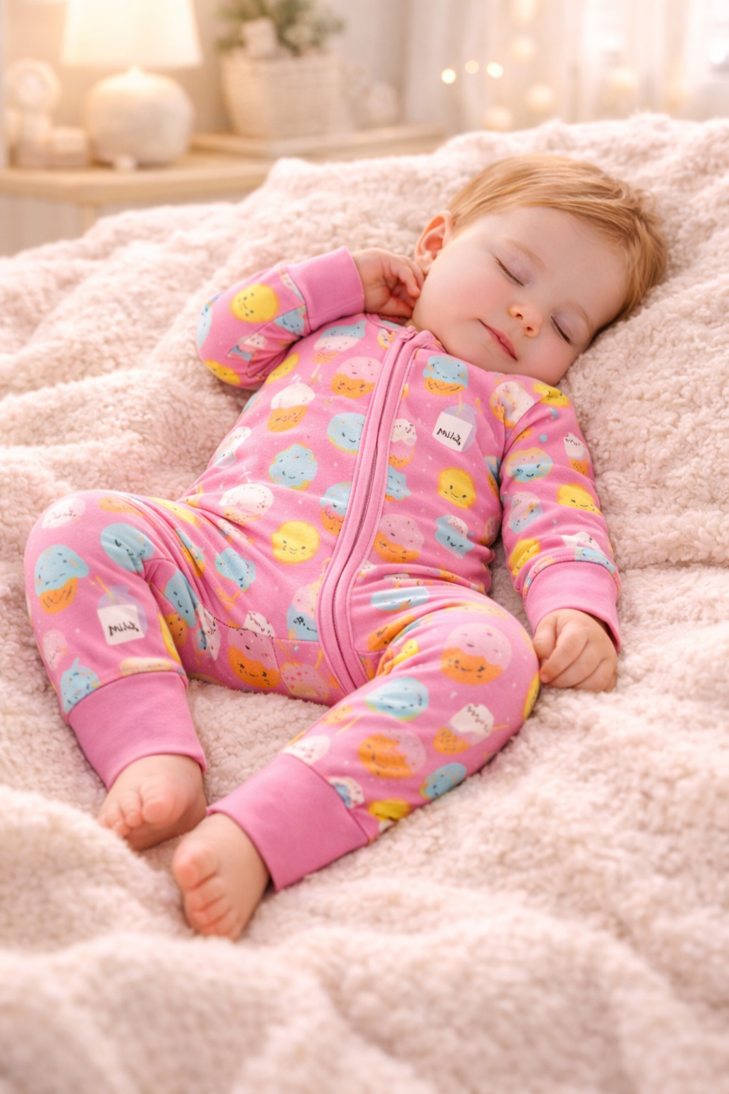 Donut Dream – Dessert Themed Pink Baby Onesie