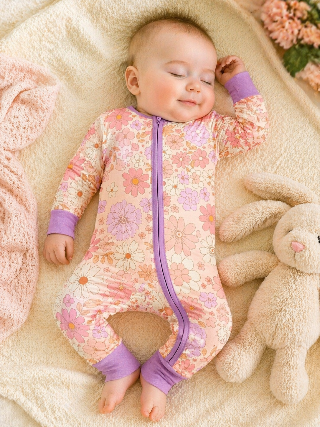 Peony Pink – Matching Floral Pajama Set