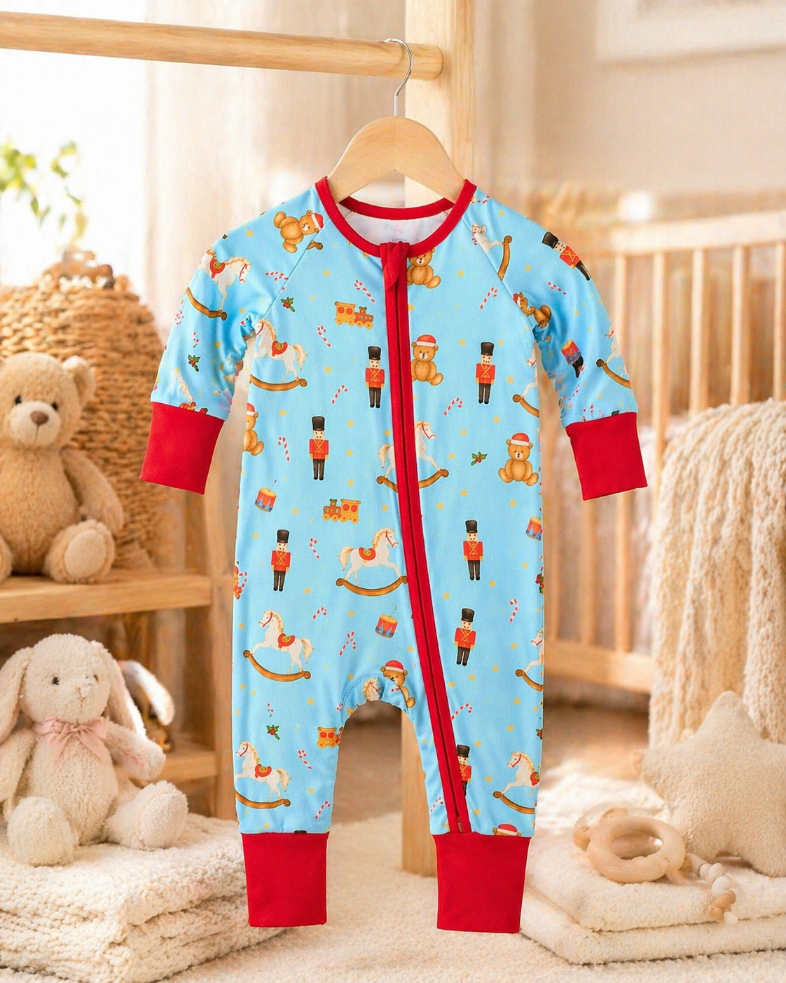 Nutcracker Nursery – Festive Christmas Pajama Onesie