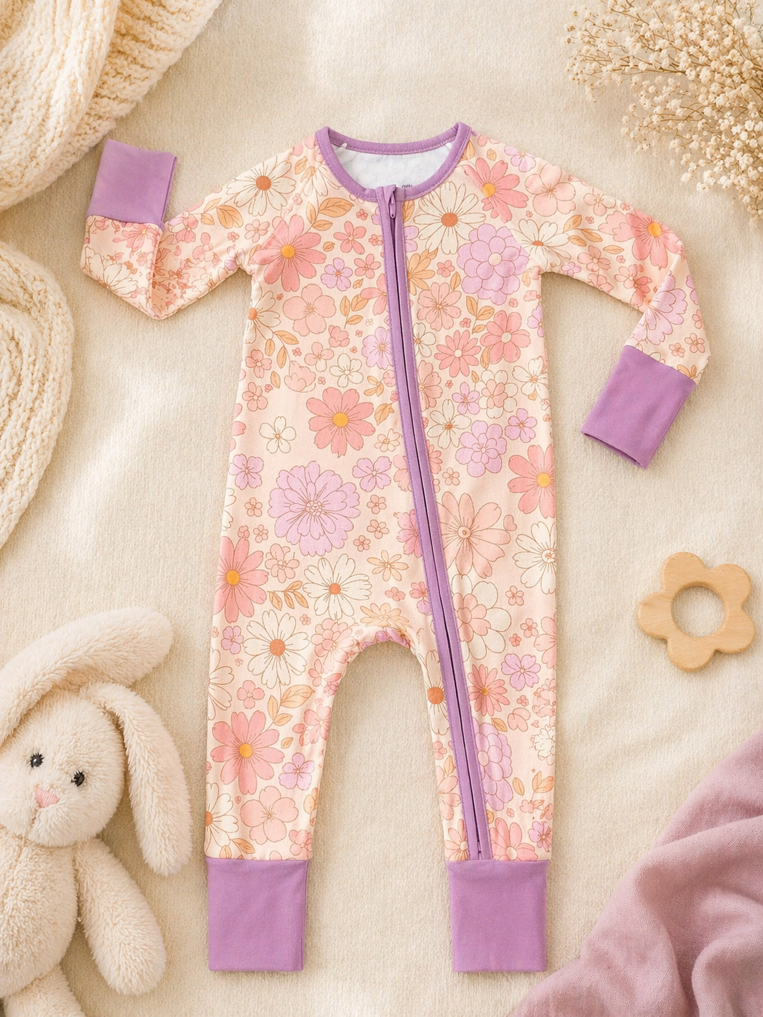 Peony Pink – Matching Floral Pajama Set