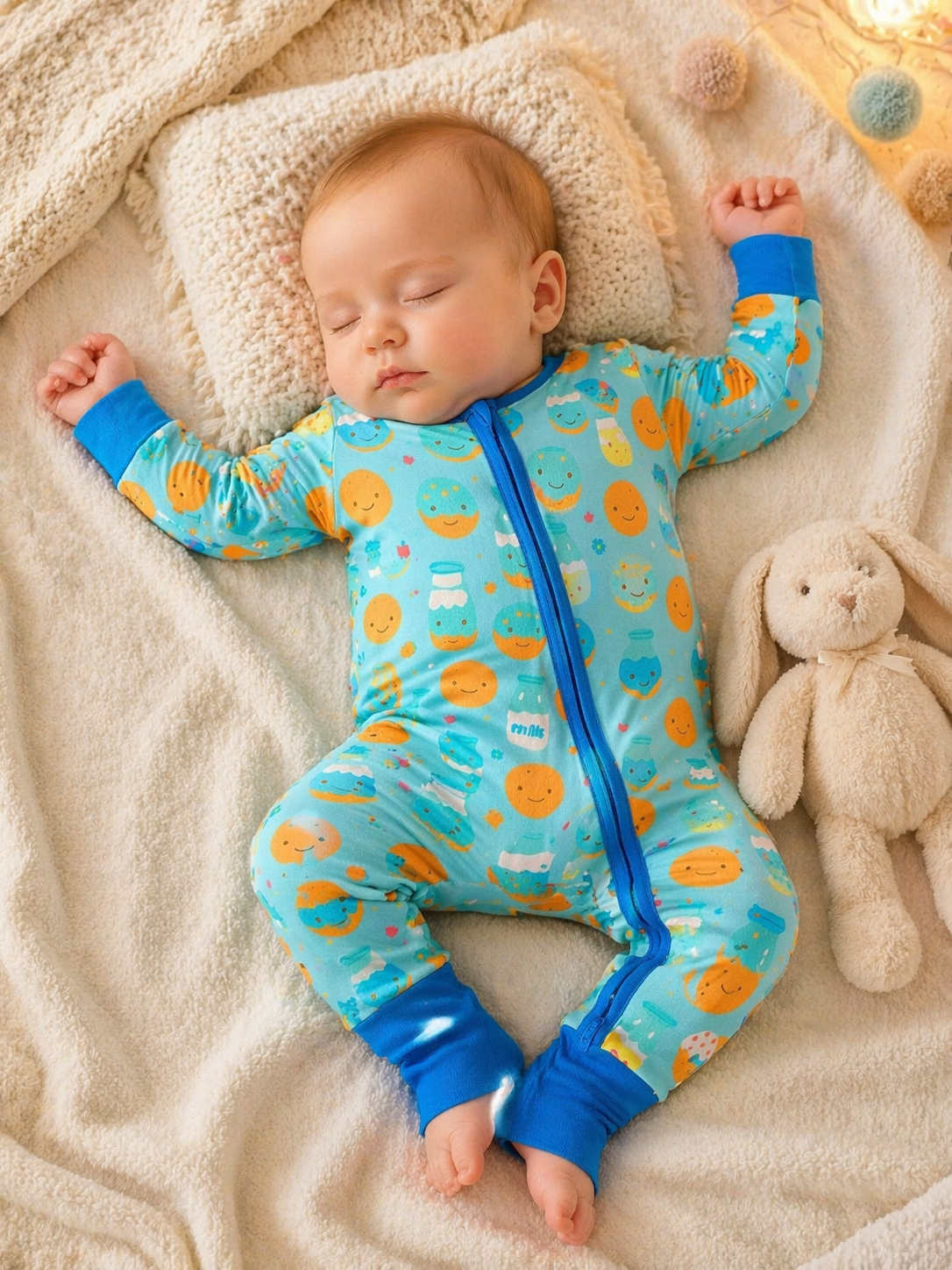 Milk & Cookies Party Baby Onesie
