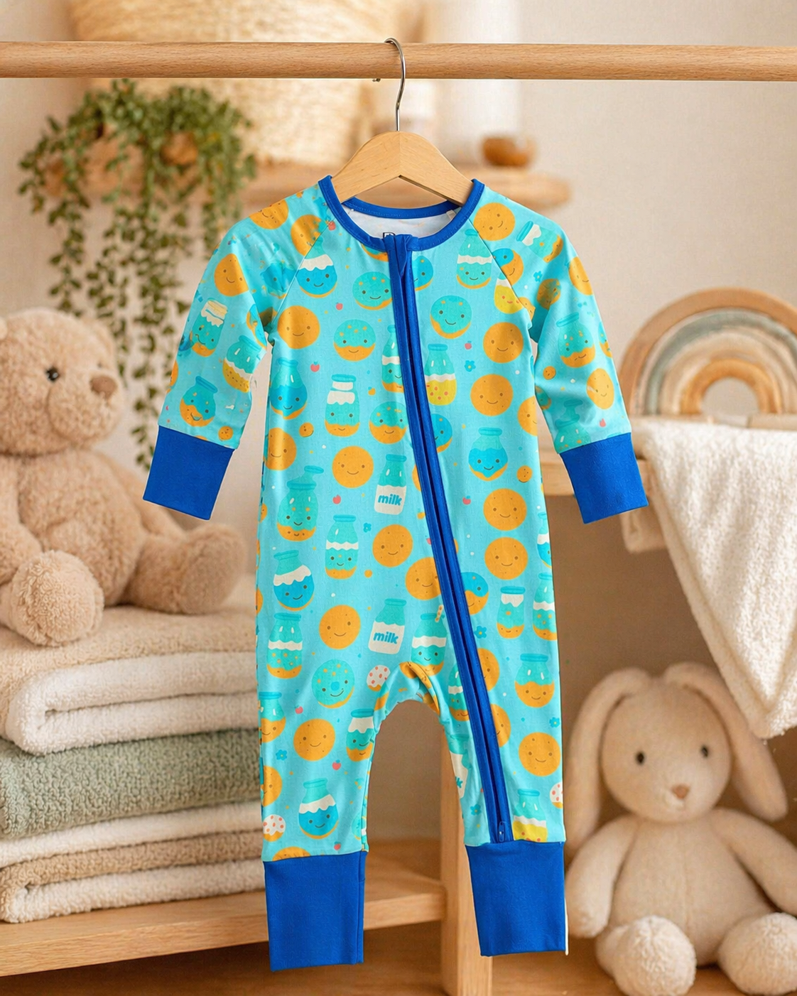 Milk & Cookies Party Baby Onesie