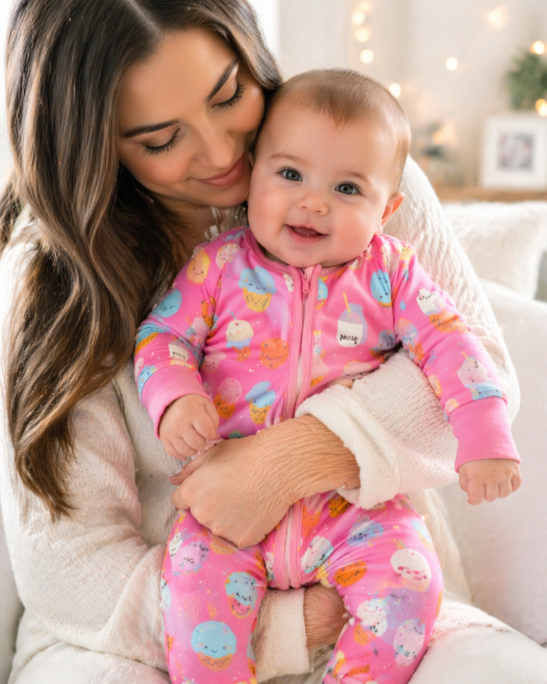 Donut Dream – Dessert Themed Pink Baby Onesie