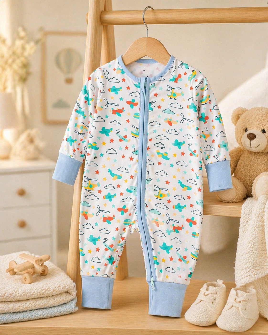 Little Aviators – Airplane Themed Toddler Pajama Set