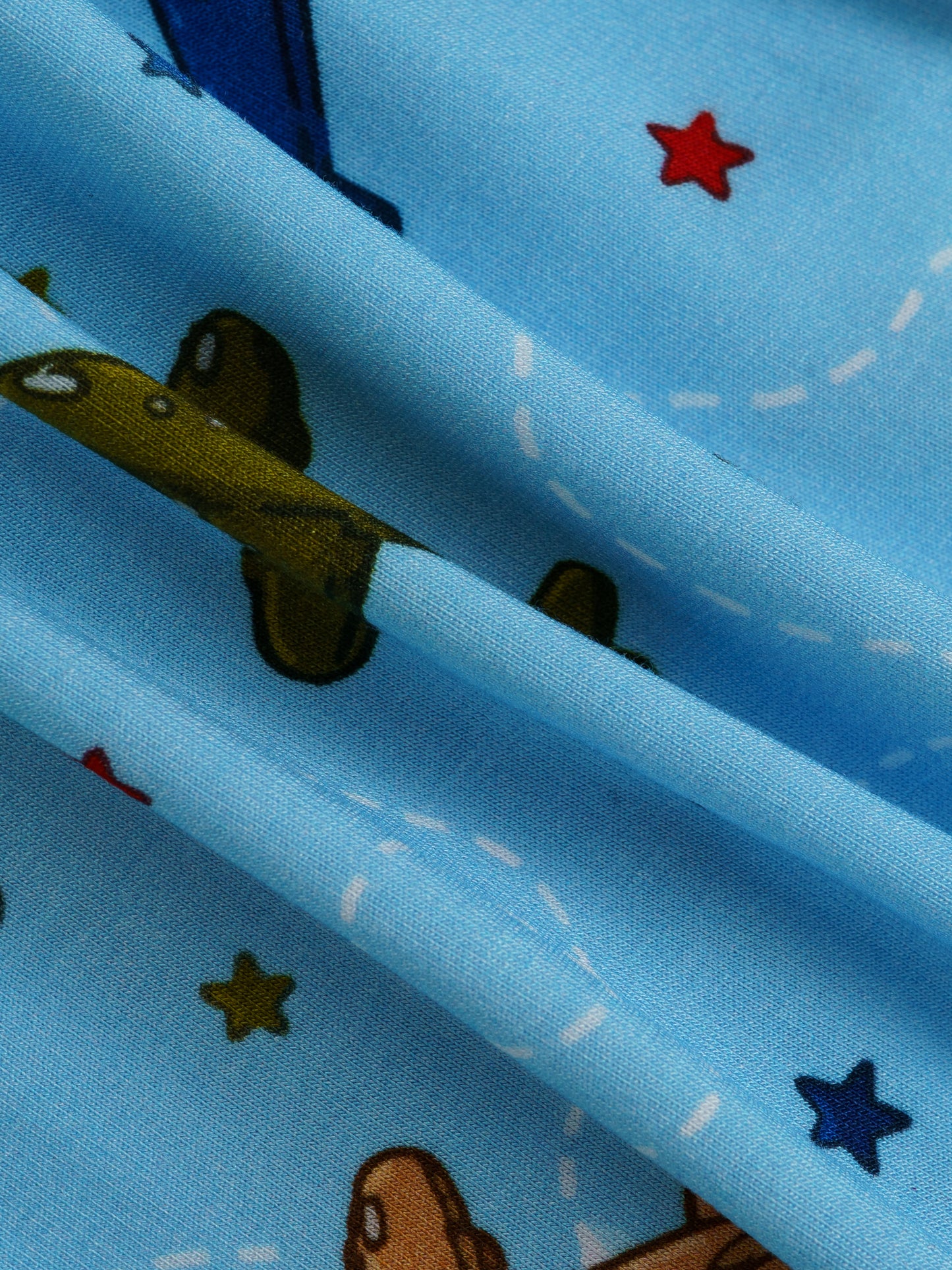 Little Aviators – Airplane Bamboo Zipper Sleeper – With Grippers