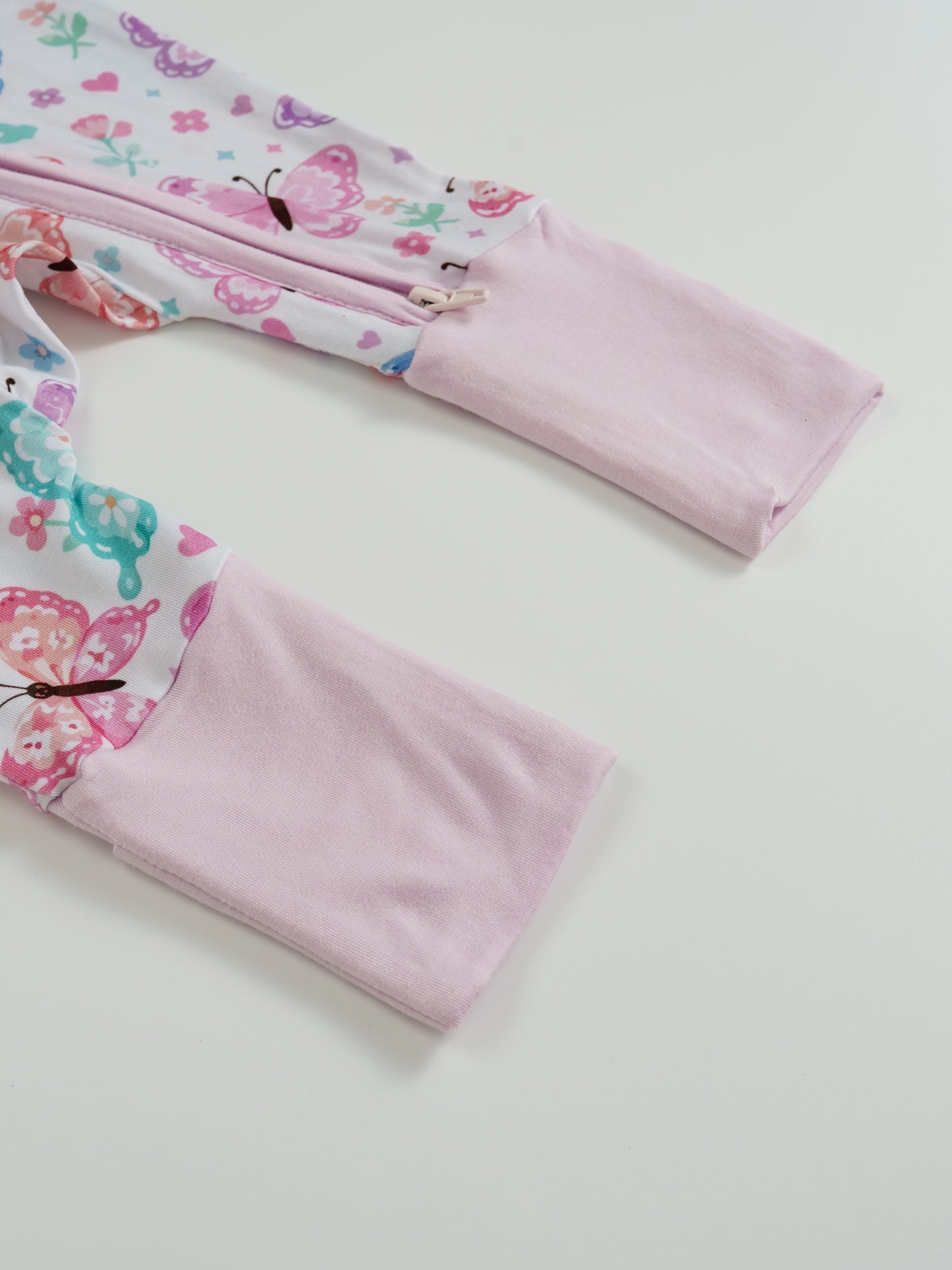Butterfly Star – Butterfly Bamboo Zipper Sleeper – Without Grippers