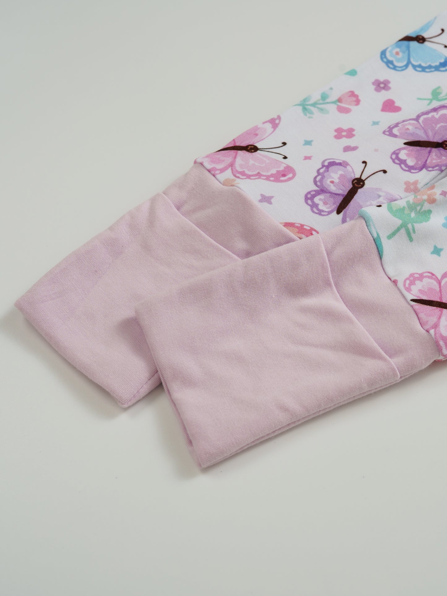 Butterfly Star – Butterfly Bamboo Zipper Sleeper – Without Grippers