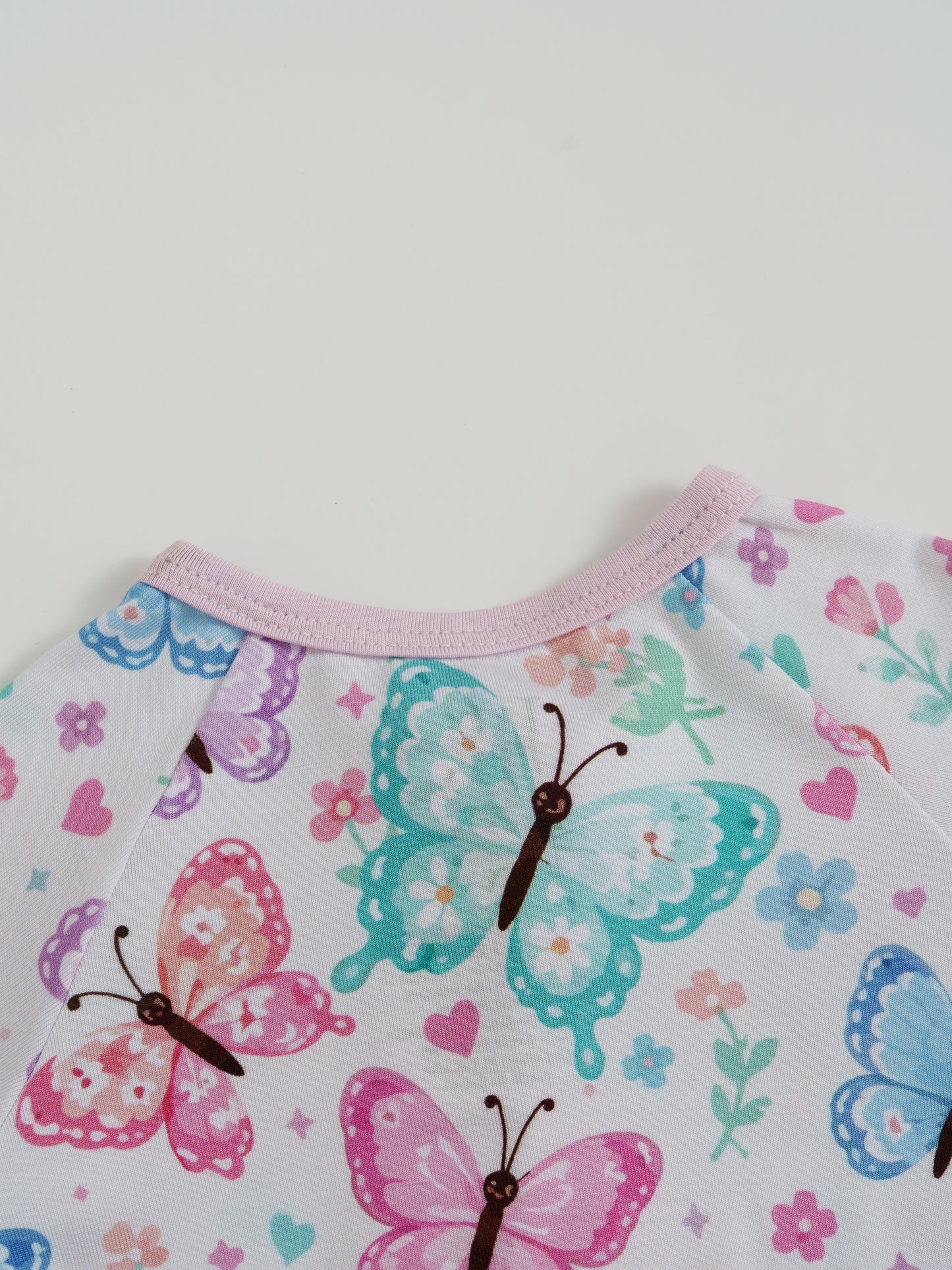 Butterfly Star – Butterfly Bamboo Zipper Sleeper – Without Grippers
