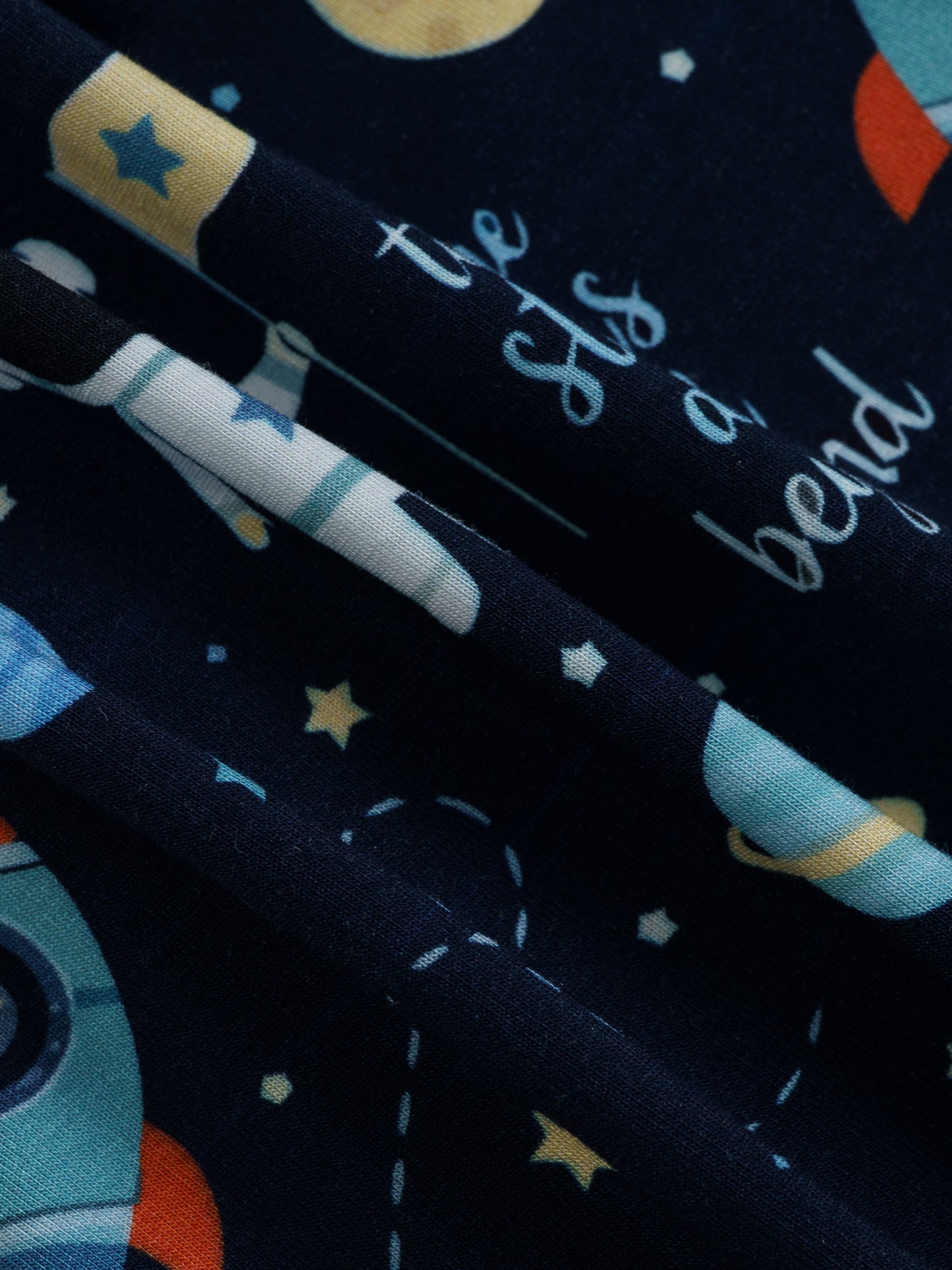 Astronaut Boy Bamboo Zipper Sleeper – With Grippers
