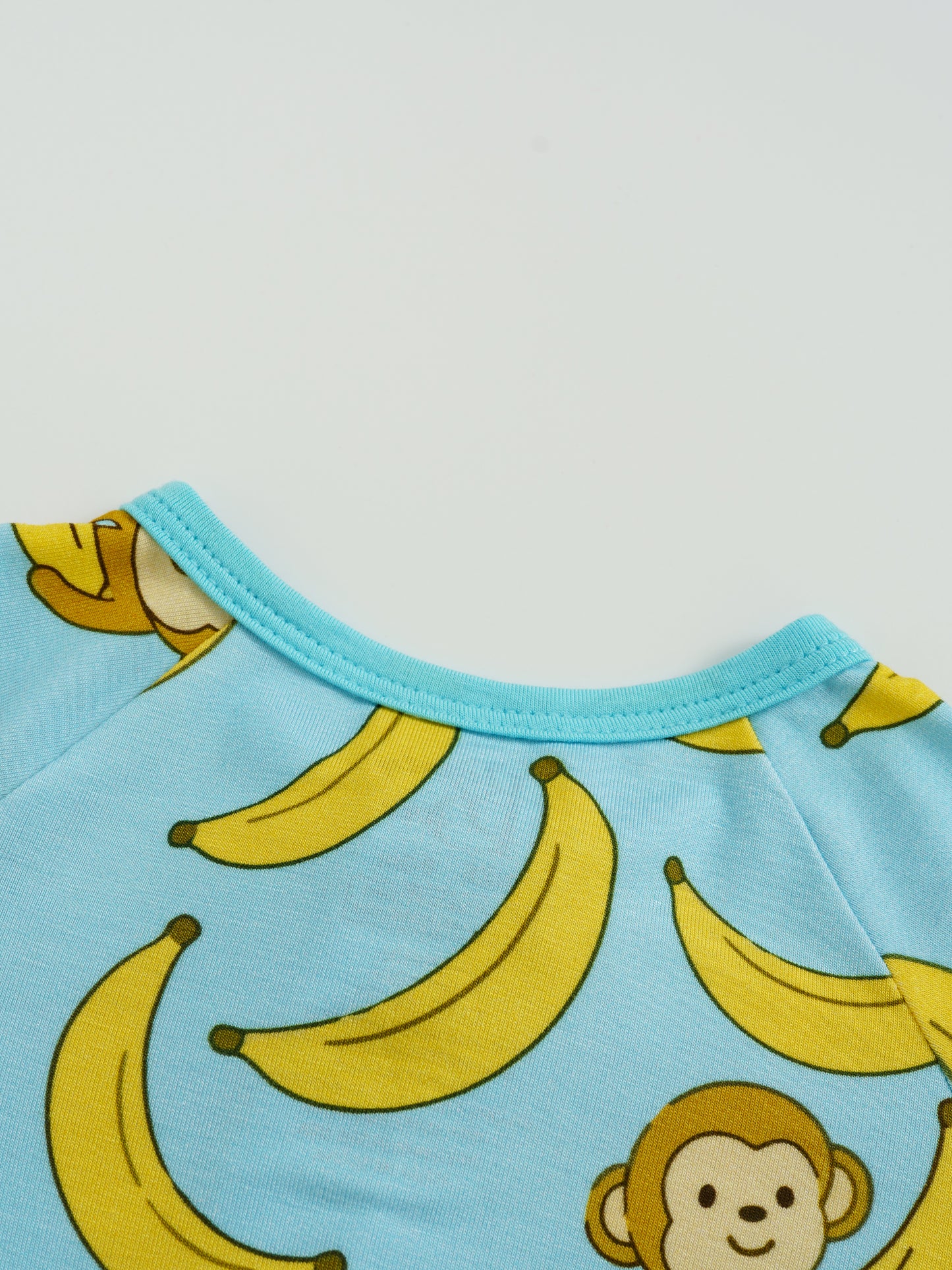 Banana Buddies – Playful Monkey Bamboo Zipper Sleeper – Without Grippers