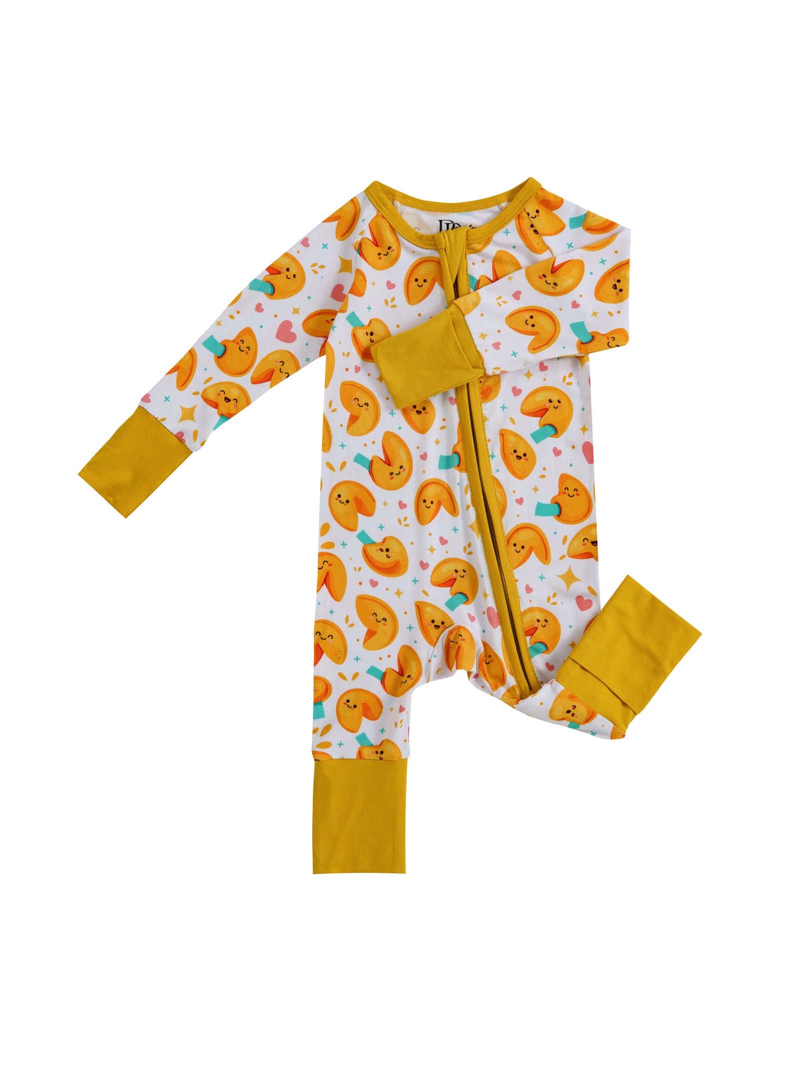 Fortune Cookies – Sweet Treat Bamboo Zipper Sleeper – Without Grippers