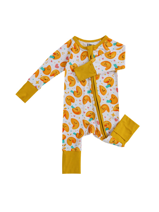 Fortune Cookies – Sweet Treat Bamboo Zipper Sleeper – Without Grippers