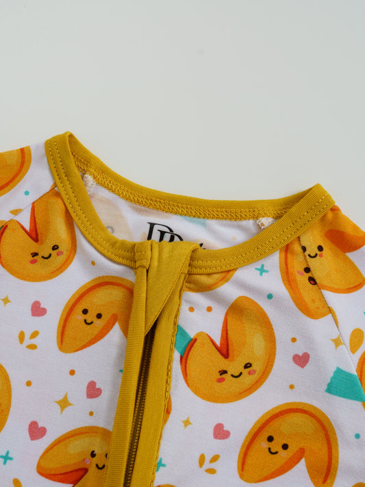 Fortune Cookies – Sweet Treat Bamboo Zipper Sleeper – Without Grippers