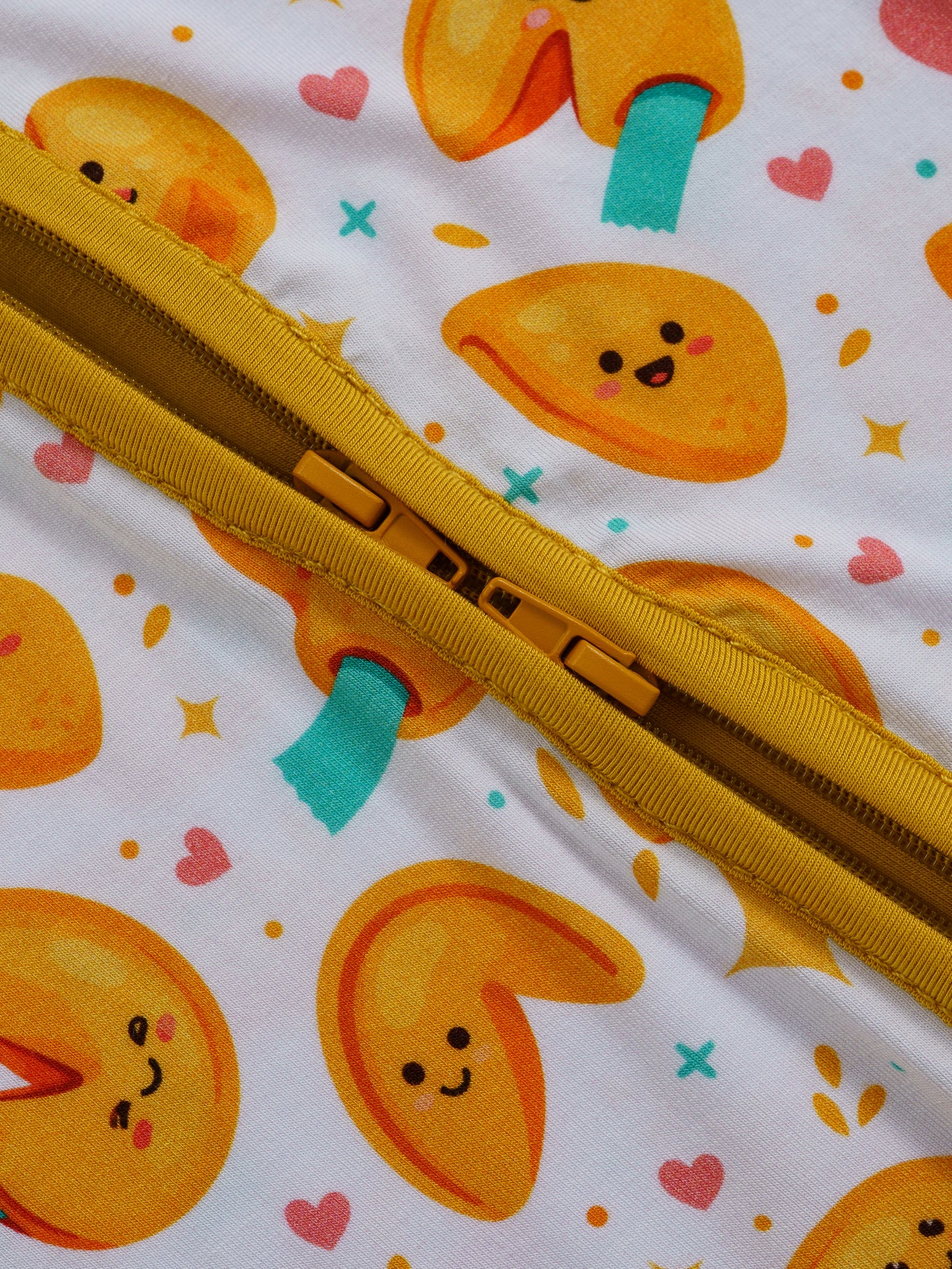Fortune Cookies – Sweet Treat Bamboo Zipper Sleeper – Without Grippers