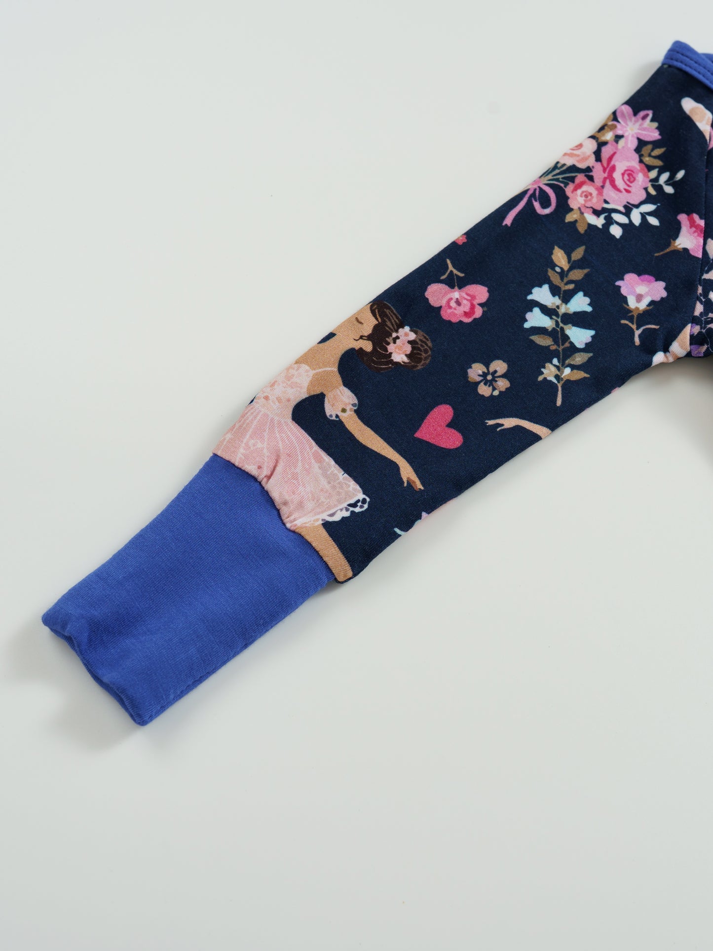 Midnight Ballerina Bamboo Zipper Sleeper – Without Grippers