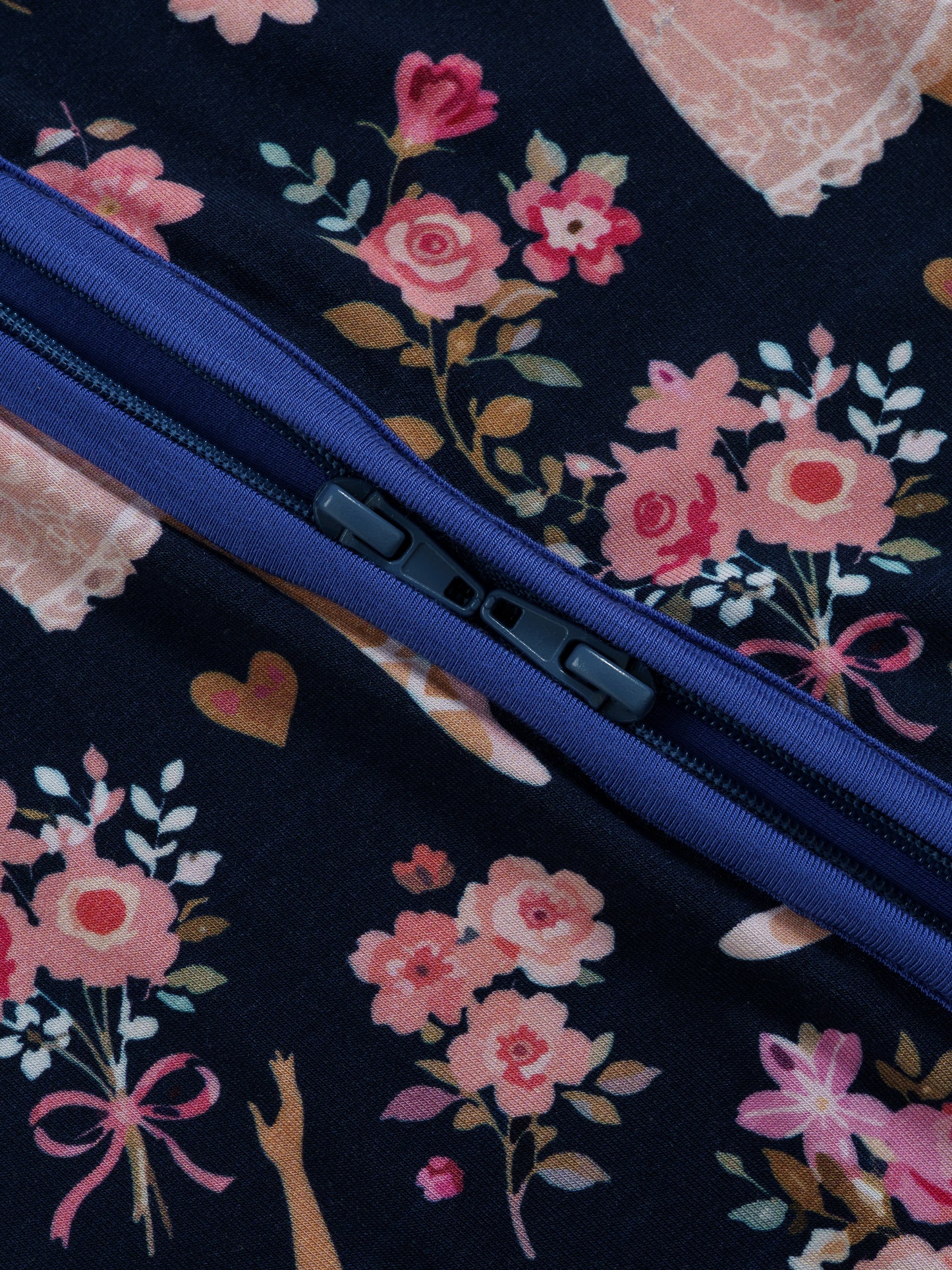 Midnight Ballerina Bamboo Zipper Sleeper – Without Grippers