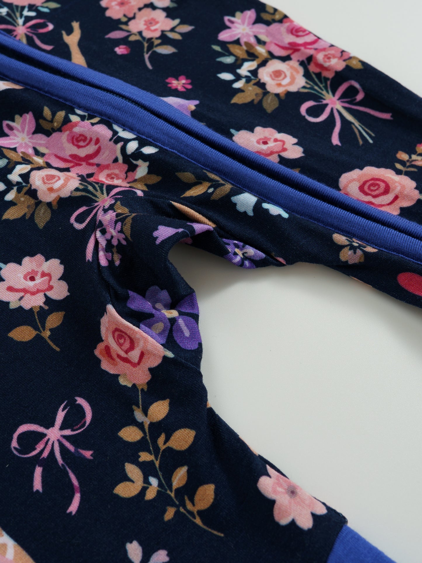Midnight Ballerina Bamboo Zipper Sleeper – Without Grippers