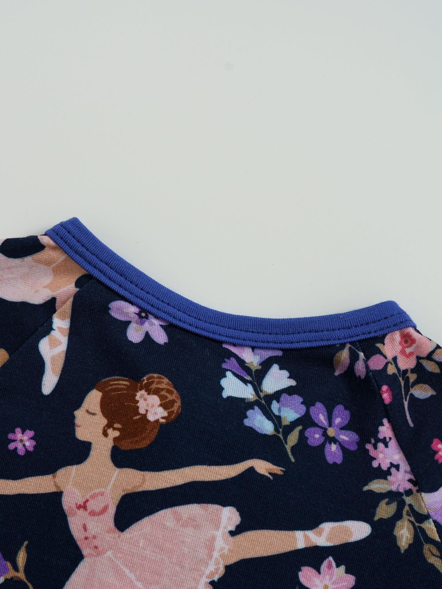 Midnight Ballerina Bamboo Zipper Sleeper – Without Grippers