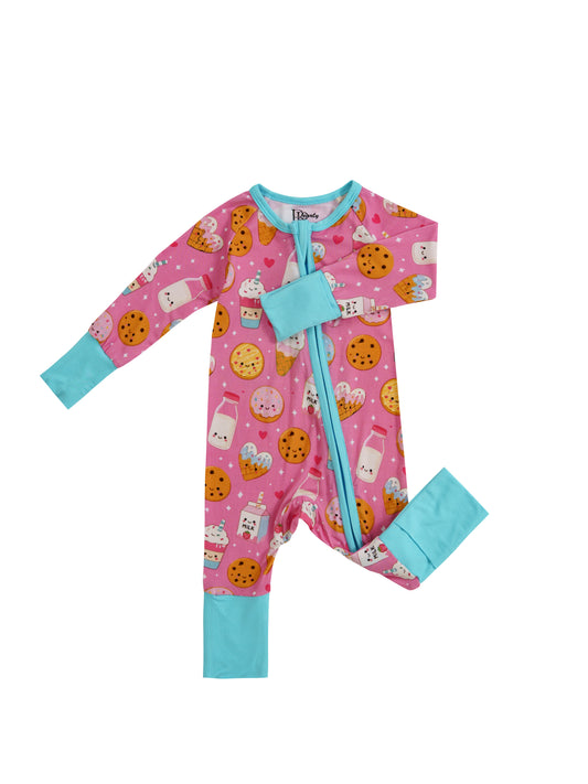Donut Dreams – Sweet Treat Bamboo Zipper Sleeper – Without Grippers