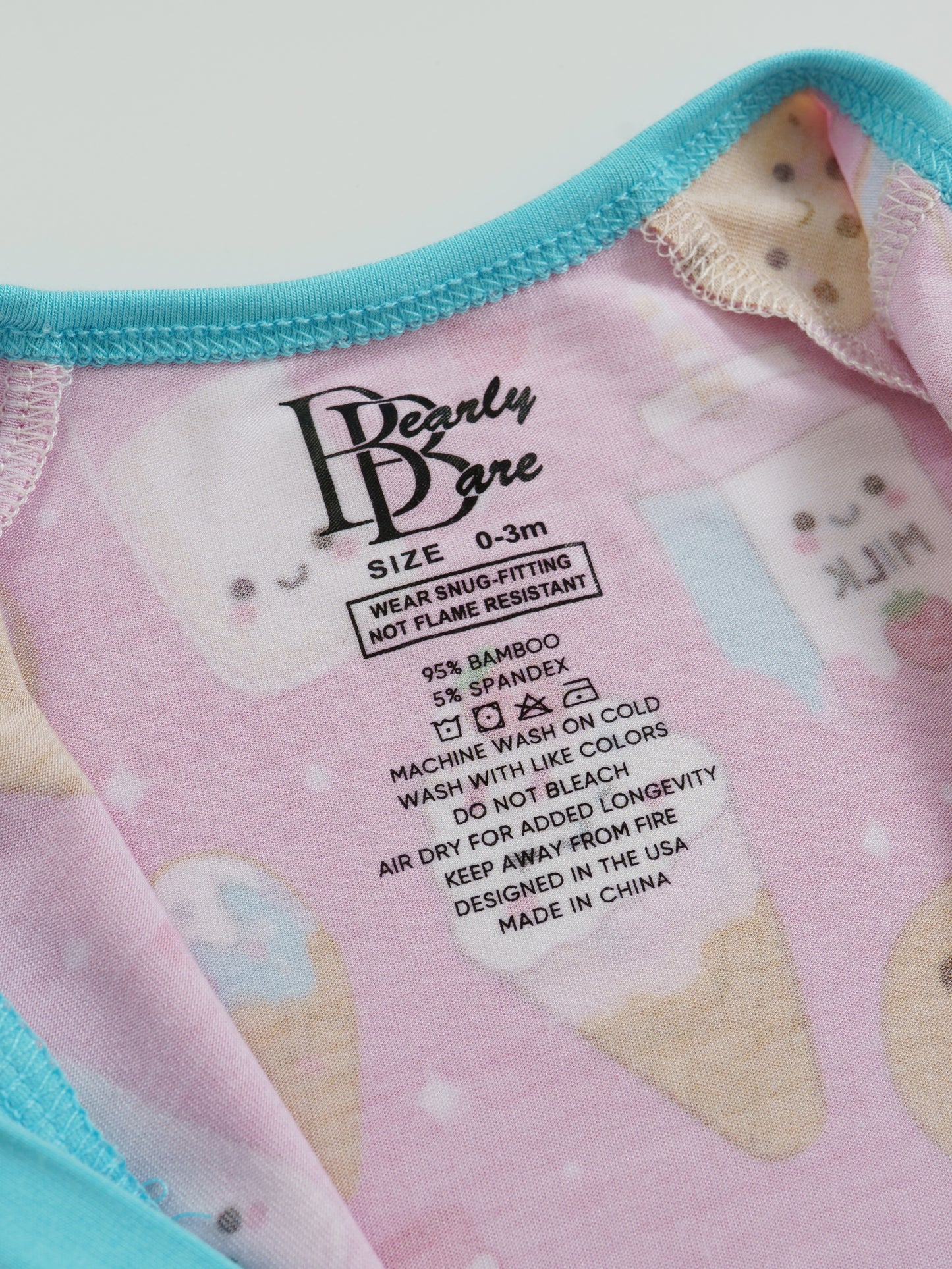 Donut Dreams – Sweet Treat Bamboo Zipper Sleeper – Without Grippers