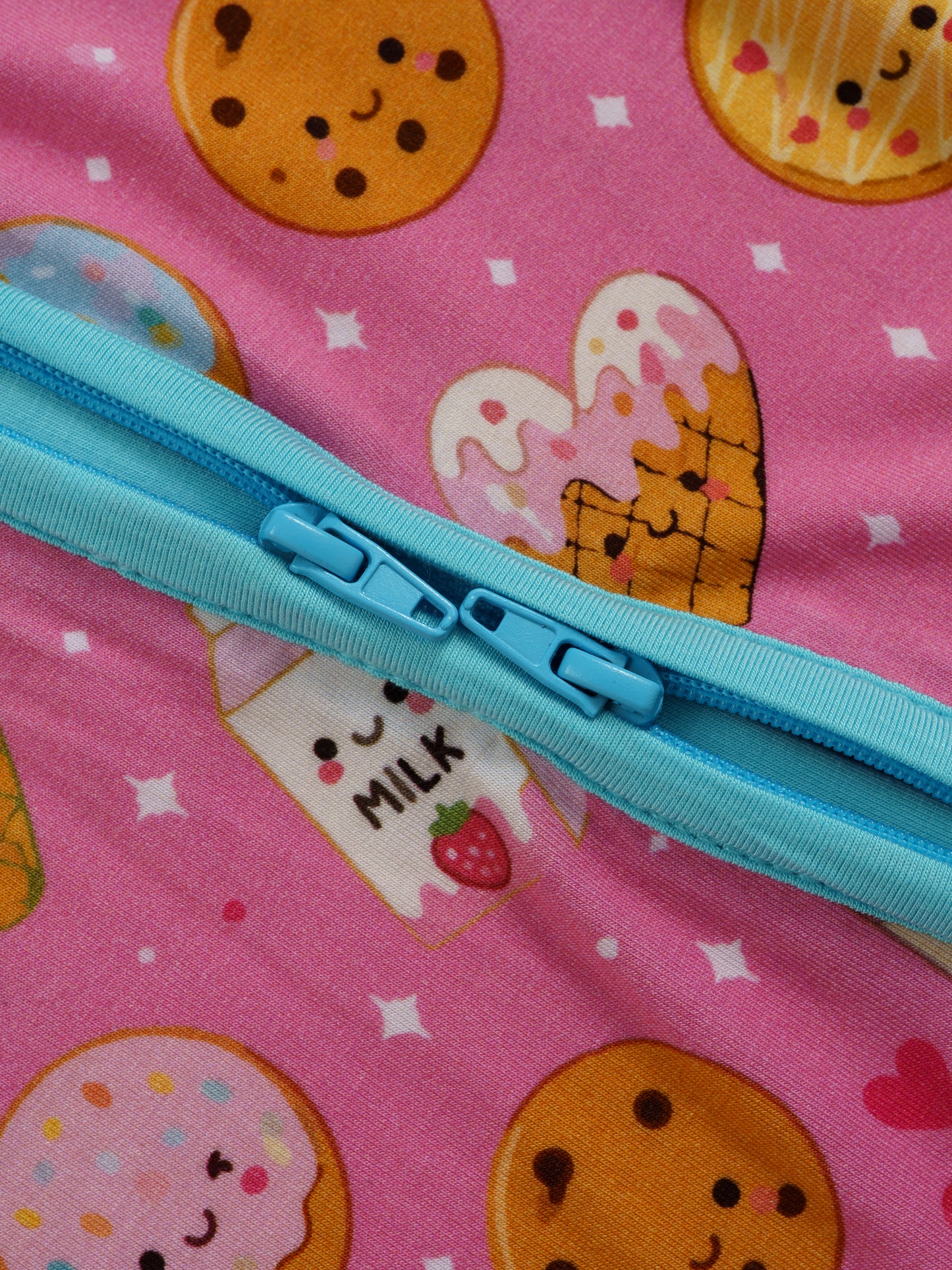Donut Dreams – Sweet Treat Bamboo Zipper Sleeper – Without Grippers