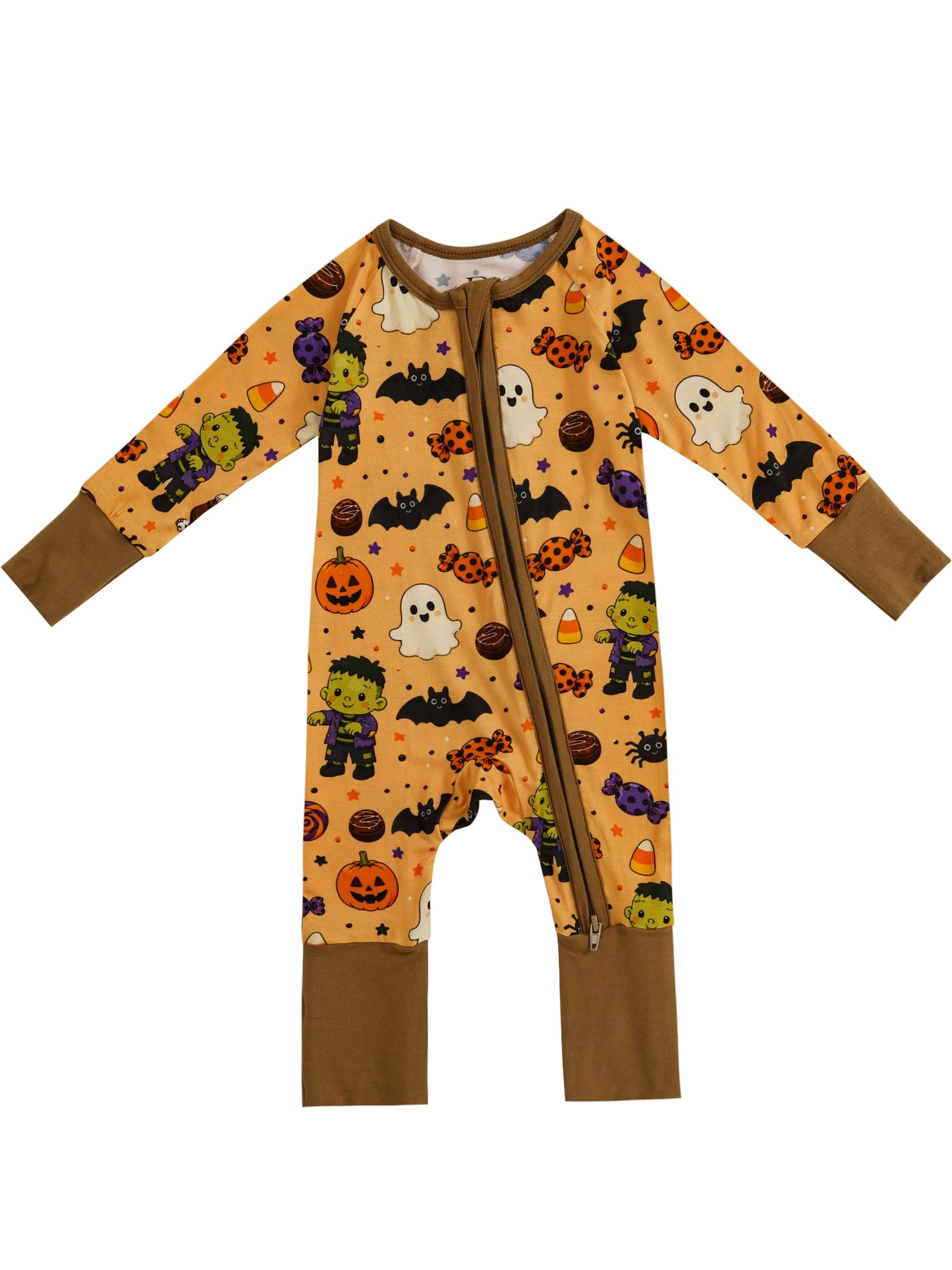 Hallow Halloween – Halloween Bamboo Zipper Sleeper – Without Grippers