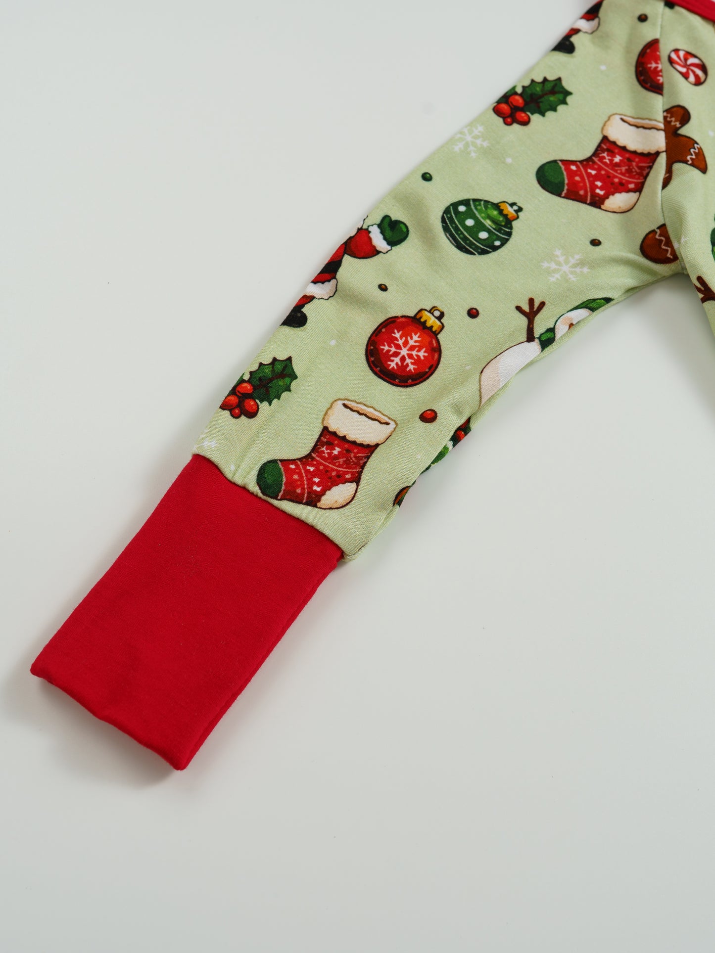 Gingerbread House – Christmas Bamboo Zipper Sleeper – Without Grippers