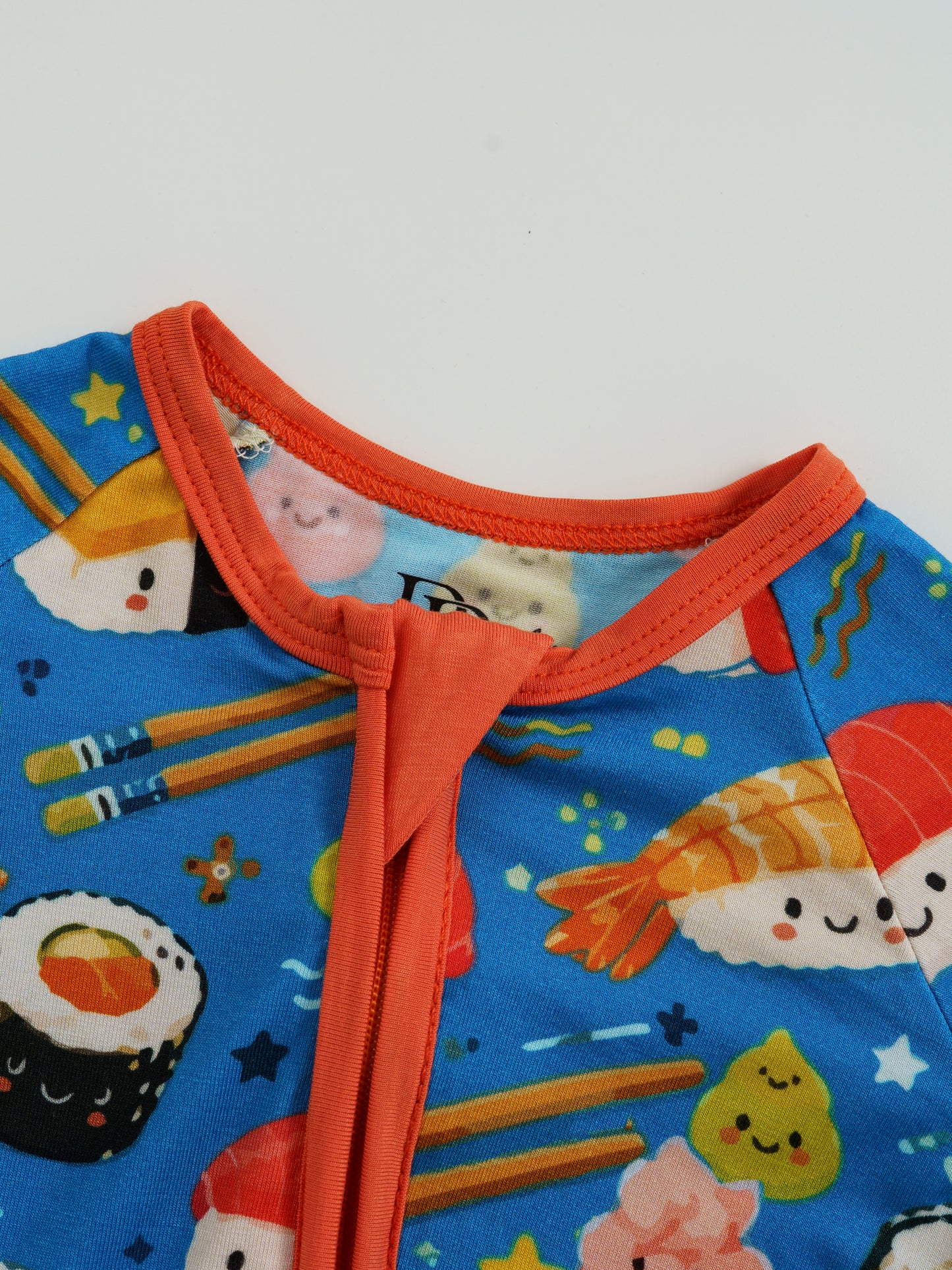 Try Sushi – Foodie Bamboo Zipper Sleeper – With Grippers