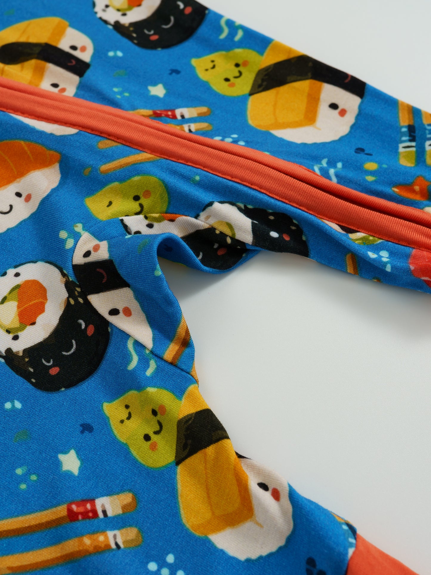Try Sushi – Foodie Bamboo Zipper Sleeper – With Grippers