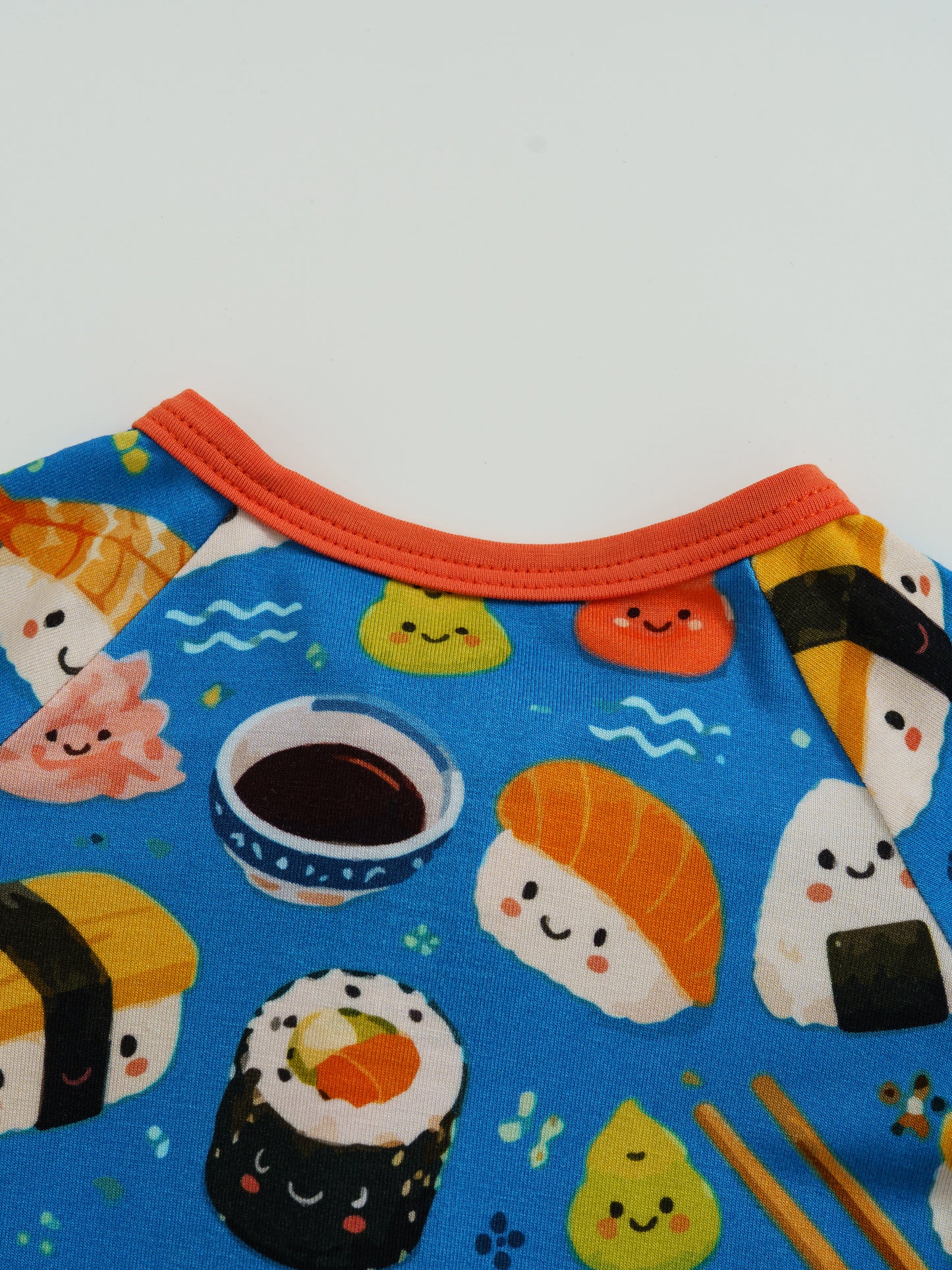 Try Sushi – Foodie Bamboo Zipper Sleeper – With Grippers