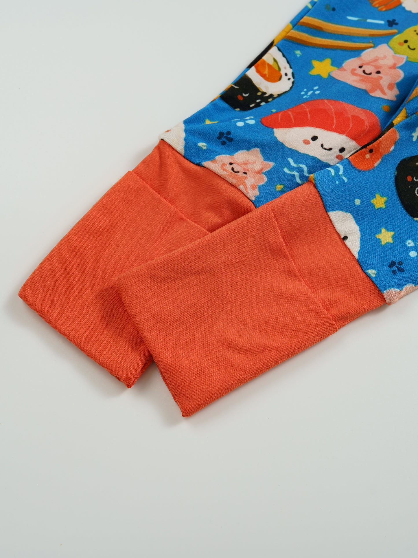 Try Sushi – Foodie Bamboo Zipper Sleeper – Without Grippers