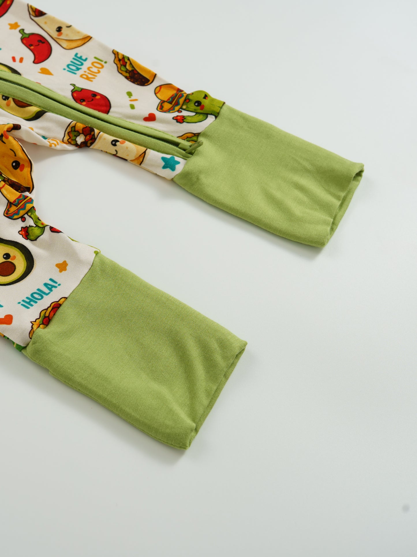 Taco Time – Foodie Bamboo Zipper Sleeper – Without Grippers