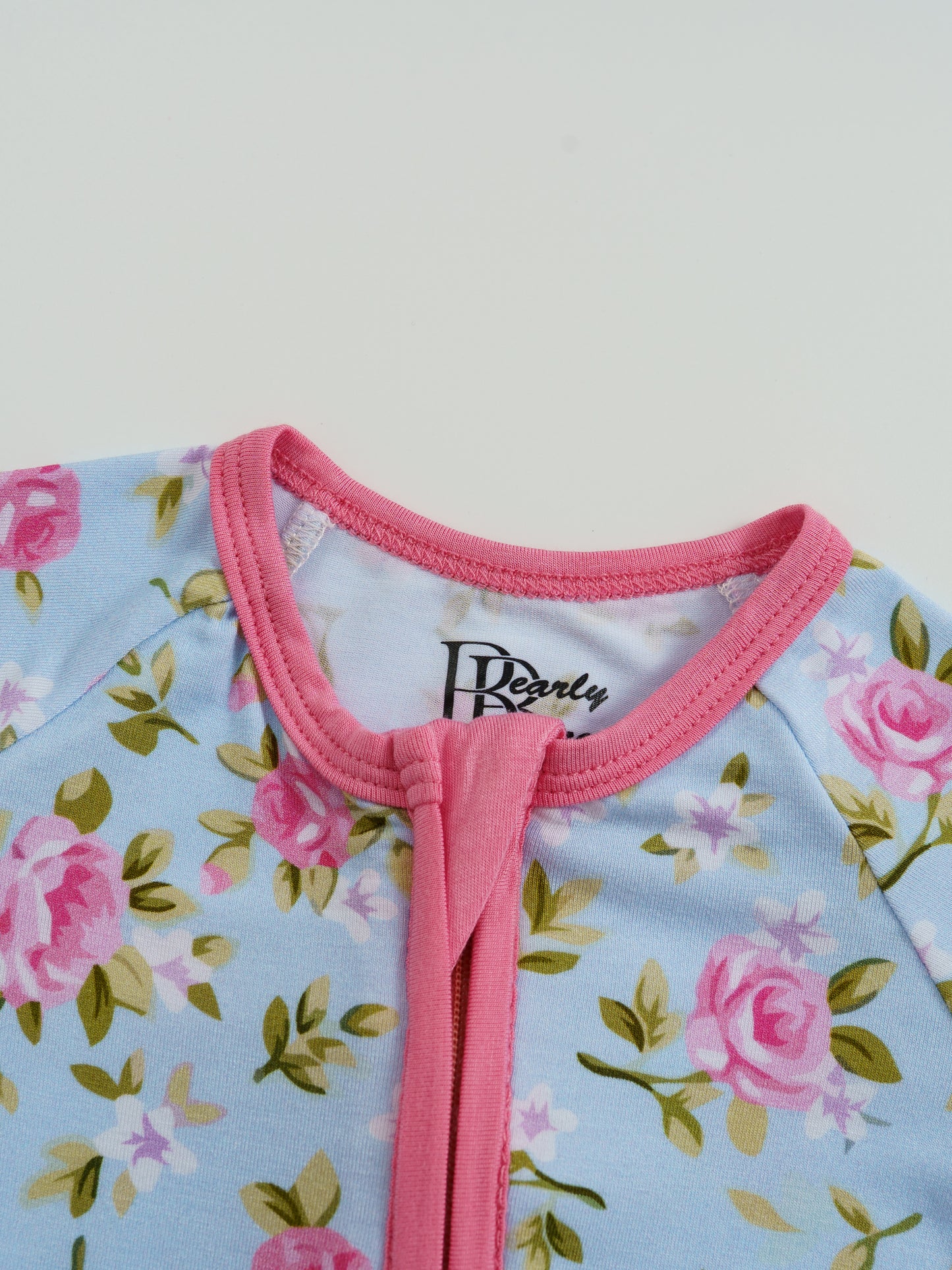 Rosie Bloom – Floral Bamboo Zipper Sleeper – Without Grippers