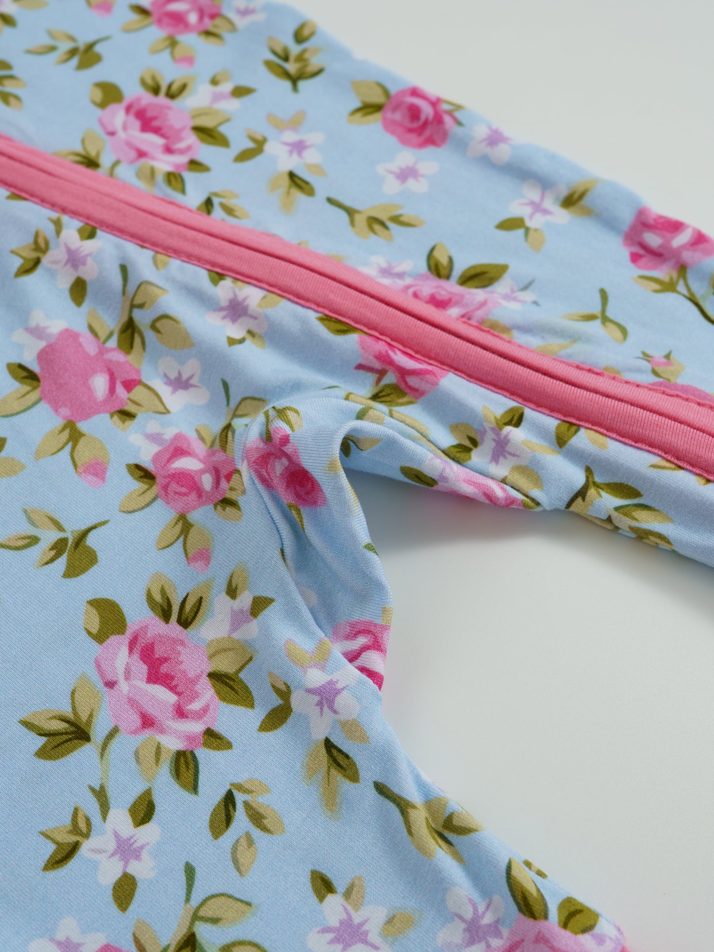 Rosie Bloom – Floral Bamboo Zipper Sleeper – Without Grippers