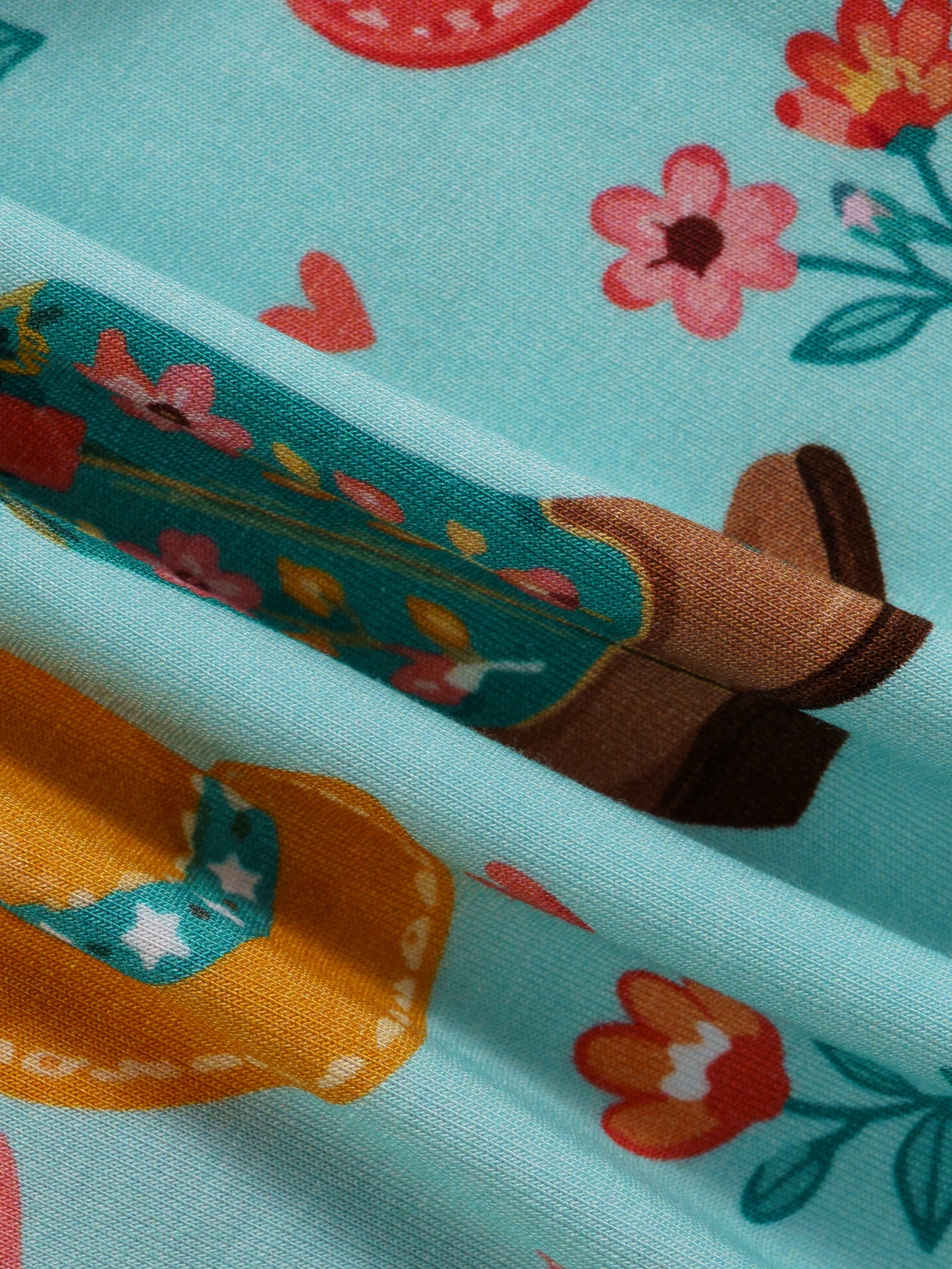 Cowgirl Cutie – Western Bamboo Zipper Sleeper – Without Grippers