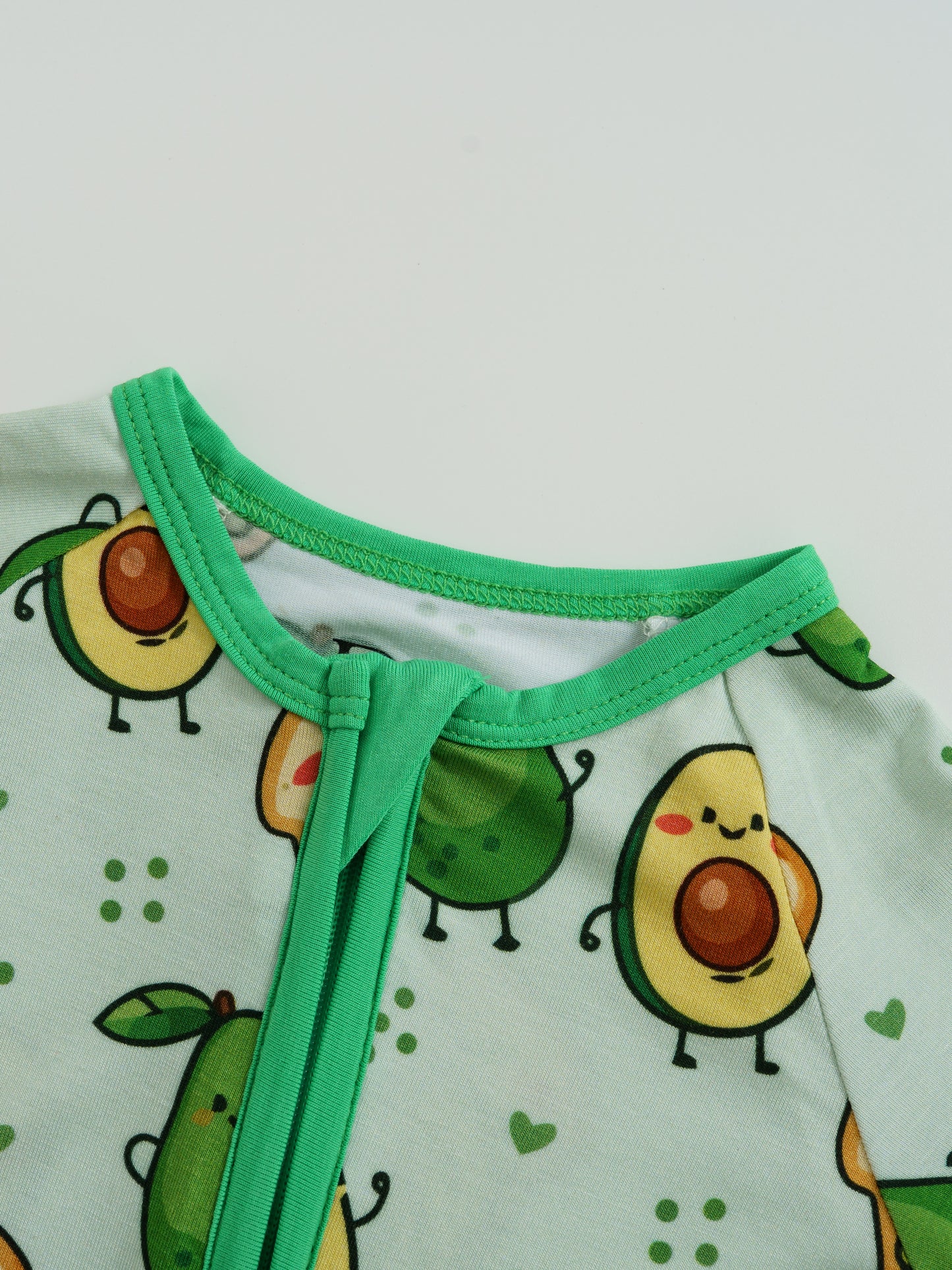 Avacado Toasties – Avocado Bamboo Zipper Sleeper – Without Grippers