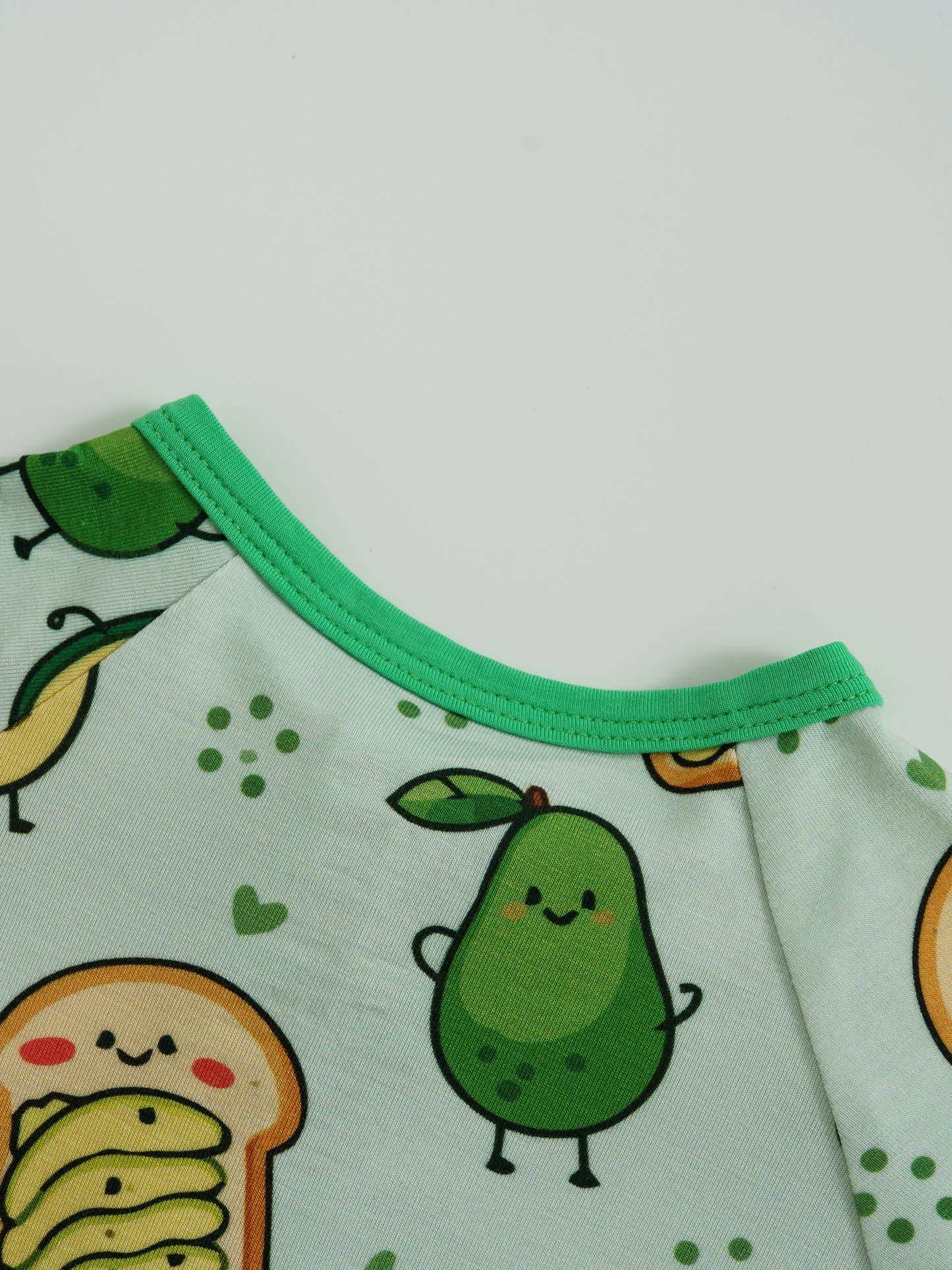 Avacado Toasties – Avocado Bamboo Zipper Sleeper – Without Grippers