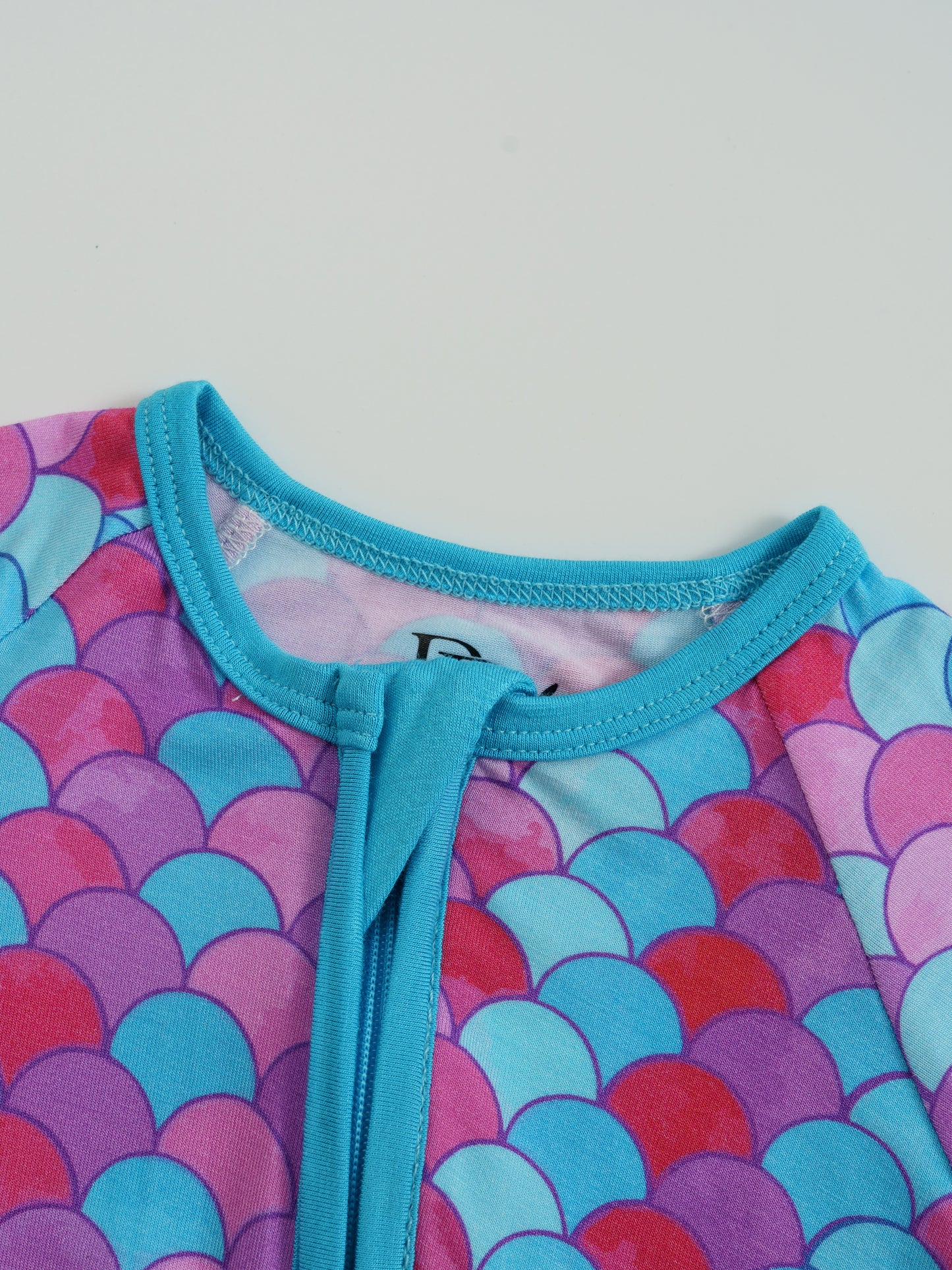Mermaid Magic – Mermaid Bamboo Zipper Sleeper – Without Grippers