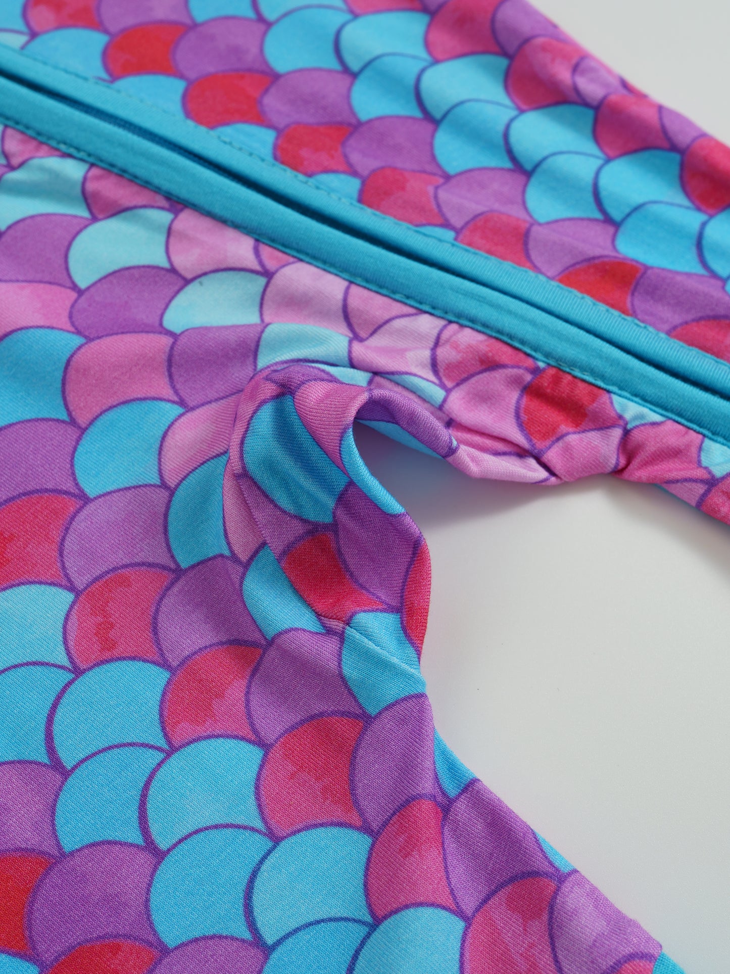 Mermaid Magic – Mermaid Bamboo Zipper Sleeper – Without Grippers