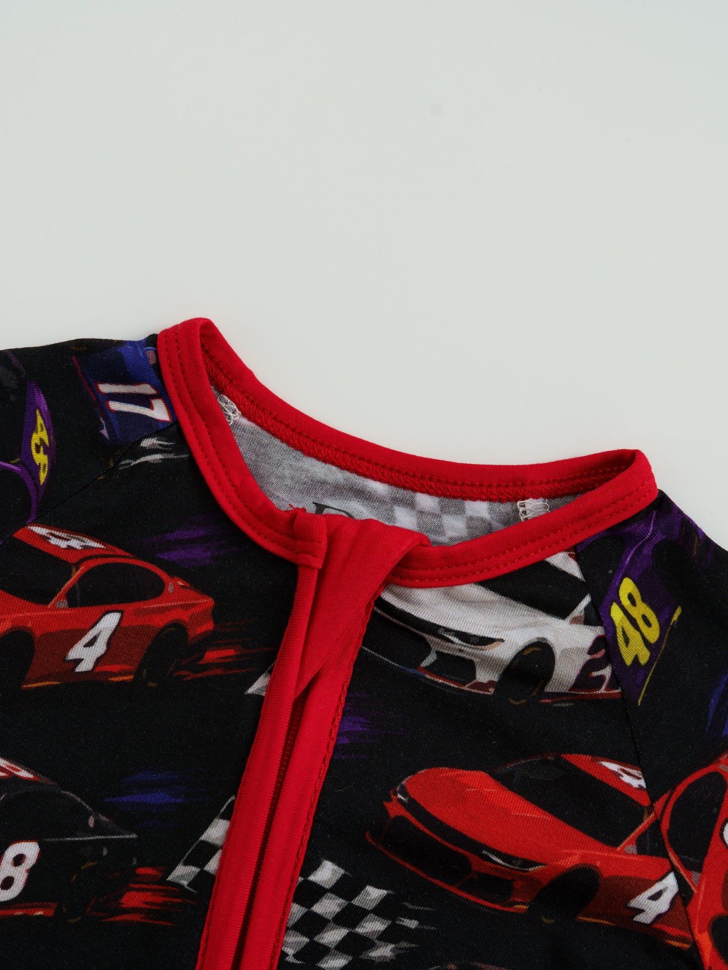 Hot Cars – Race Car Bamboo Zipper Sleeper – Without Grippers