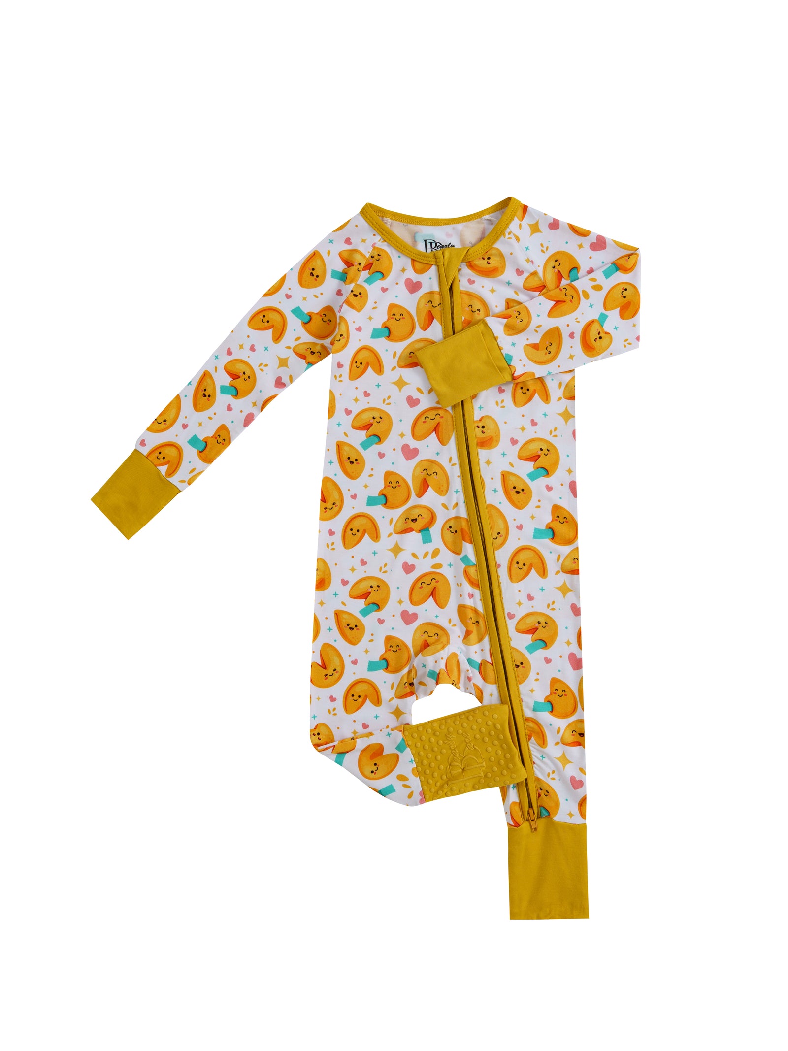 Fortune Cookies – Sweet Treat Bamboo Zipper Sleeper – With Grippers