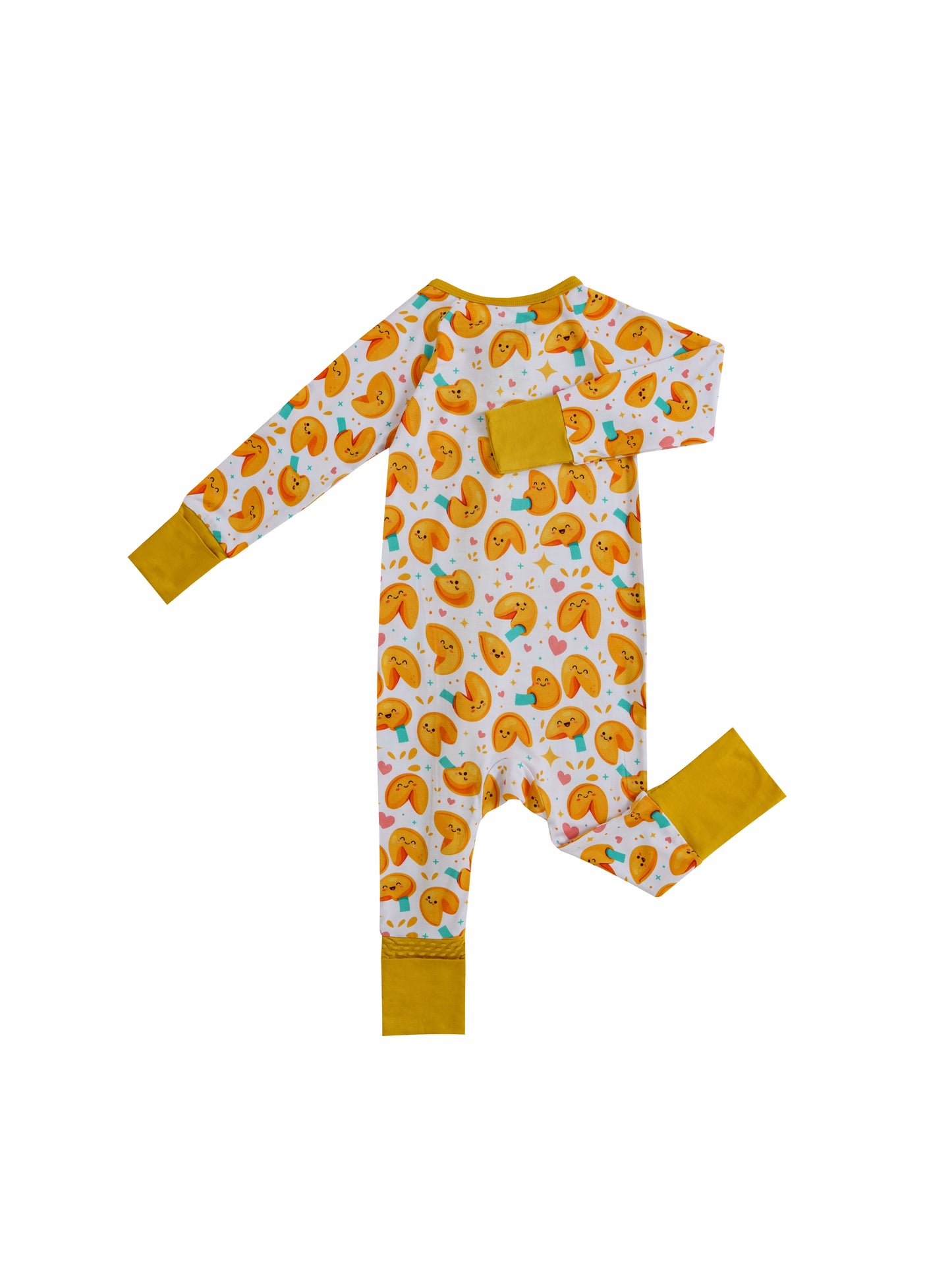Fortune Cookies – Sweet Treat Bamboo Zipper Sleeper – With Grippers
