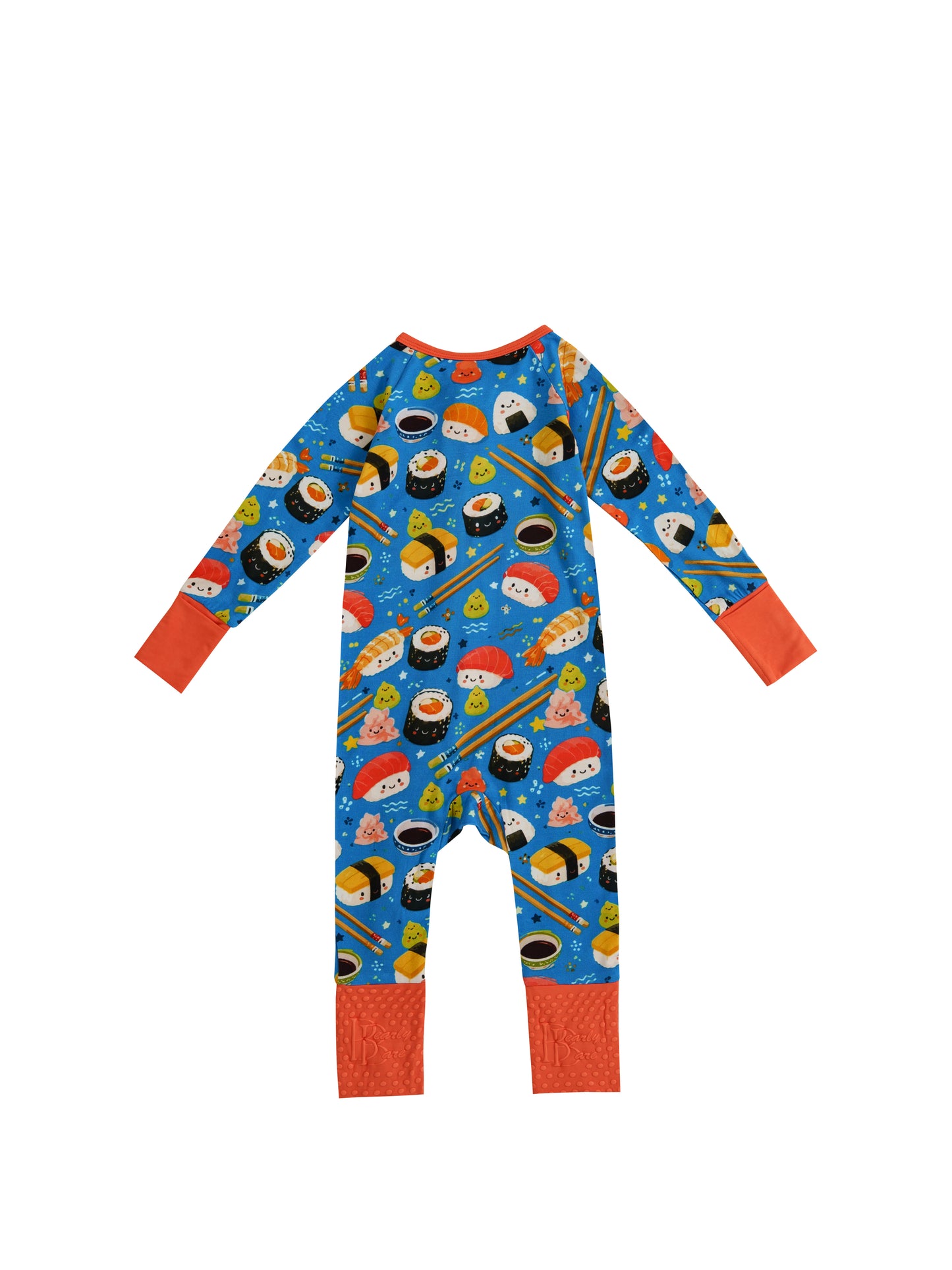 Try Sushi – Foodie Bamboo Zipper Sleeper – With Grippers