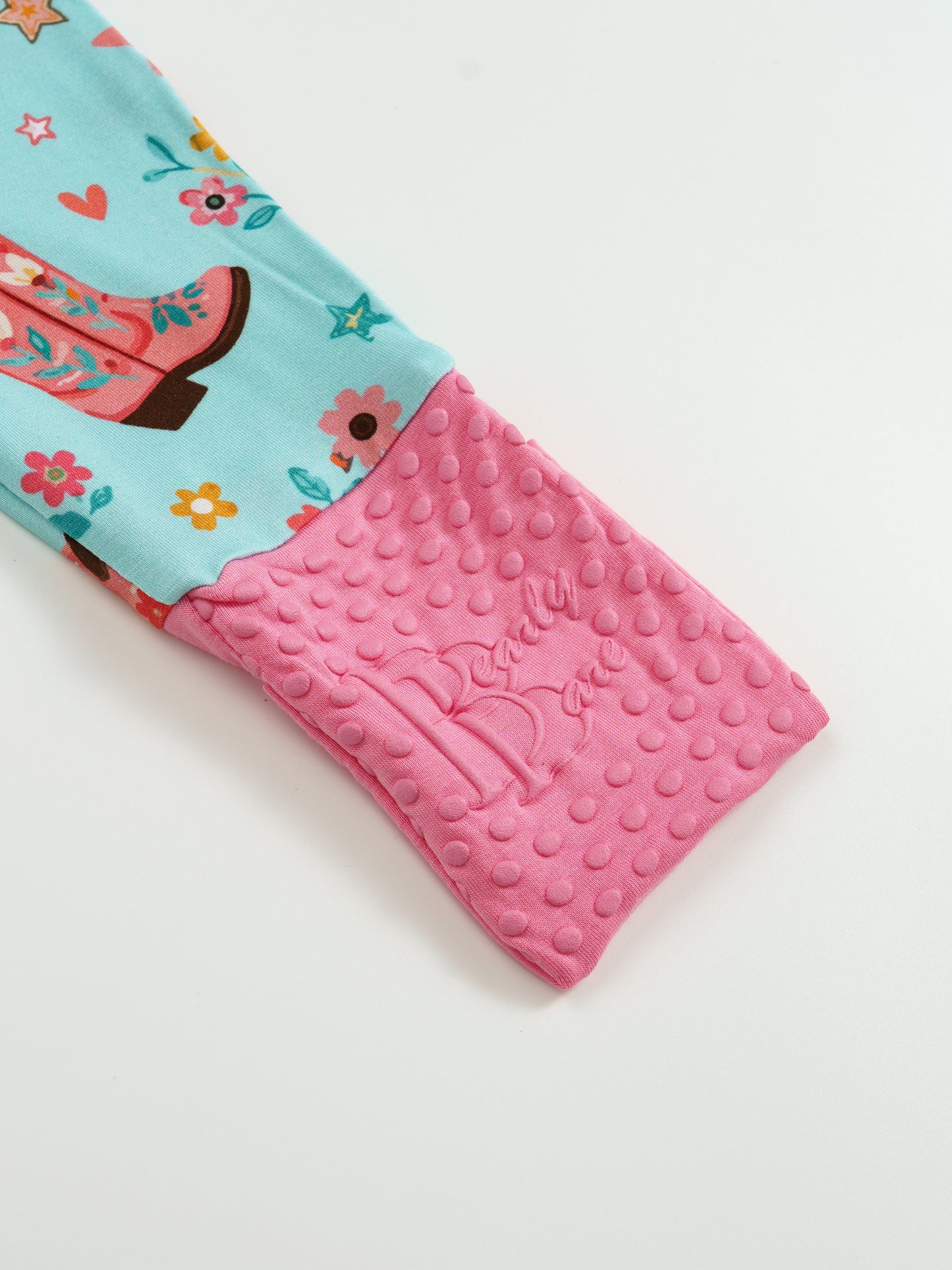 Cowgirl Cutie – Western Bamboo Zipper Sleeper – With Grippers